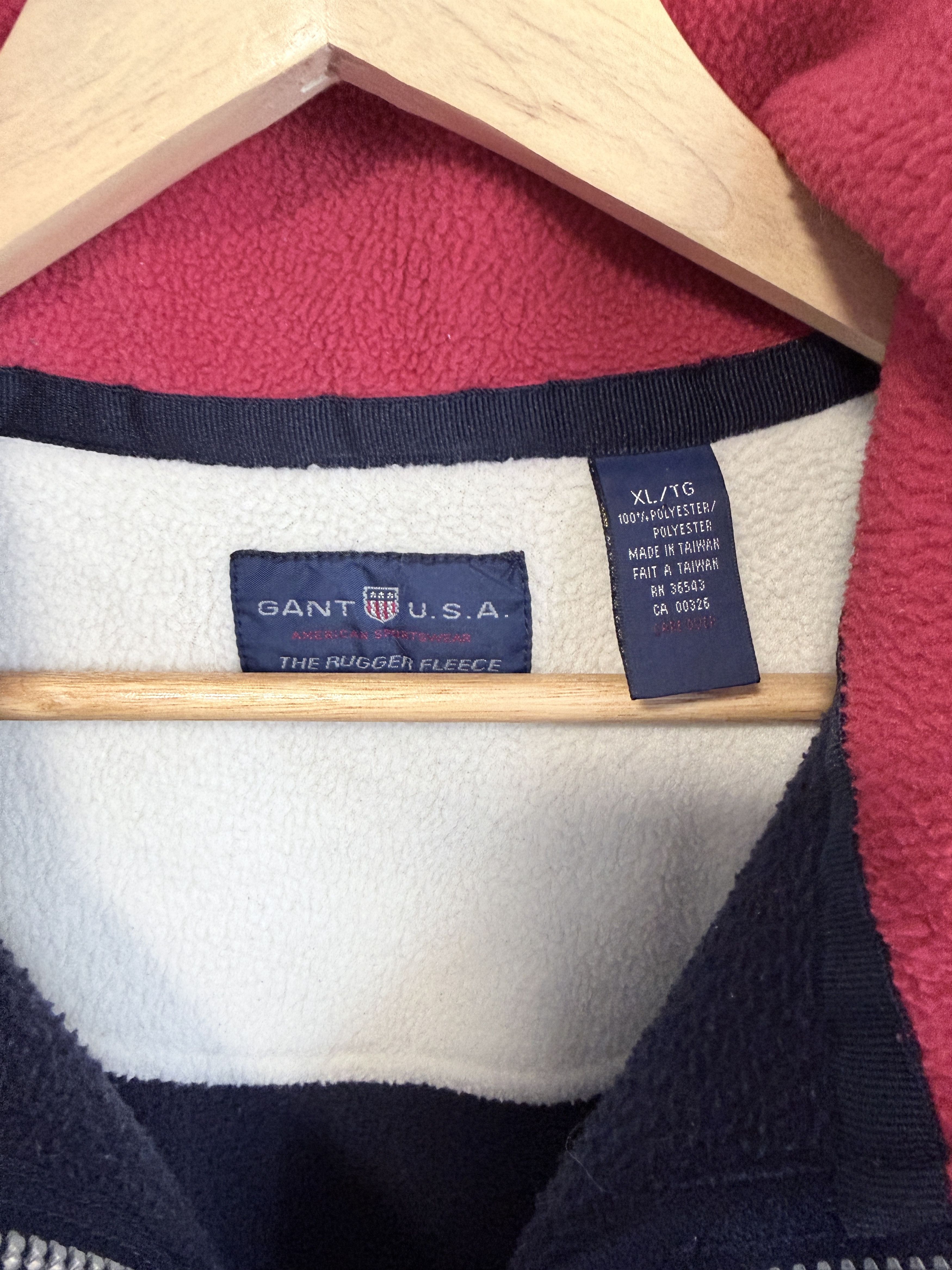 Gant GANT USA Vintage Rugger Fleece 1/4 Quarter Zip Sweatshirt XL Size US XL / EU 56 / 4 - 6 Thumbnail