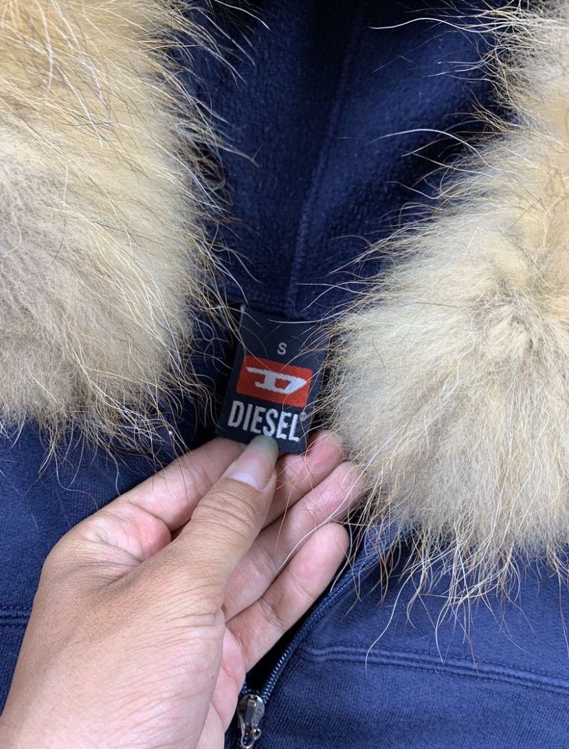 Diesel Y2k Diesel Cropped Zip Fur Hoodie ifsix lgb style Size US S / EU 44-46 / 1 - 4 Thumbnail