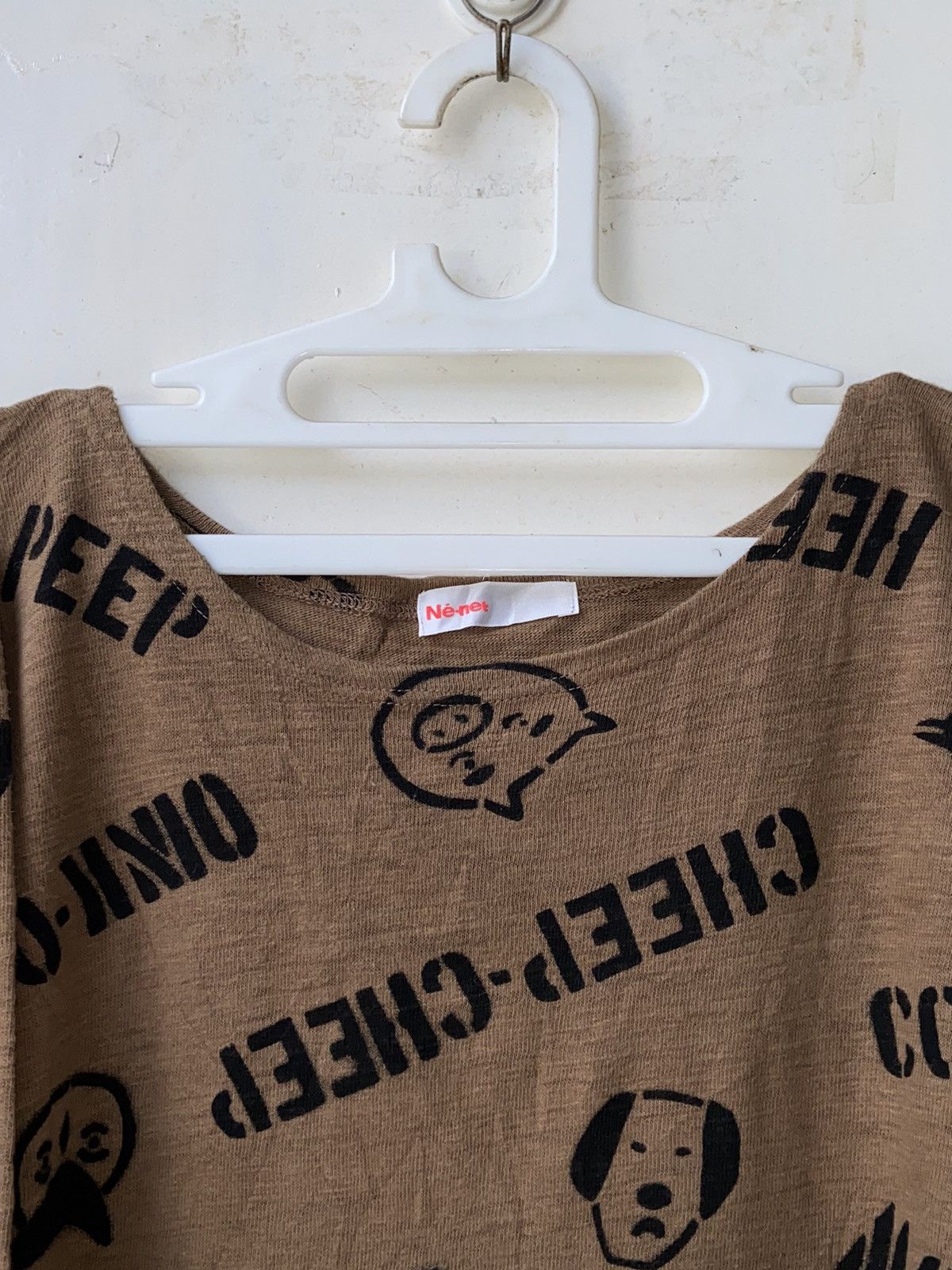 Issey Miyake × Japanese Brand × Ne-Net NE-NET Brown T-Shirt Size US XXL / EU 58 / 5 - 14 Thumbnail