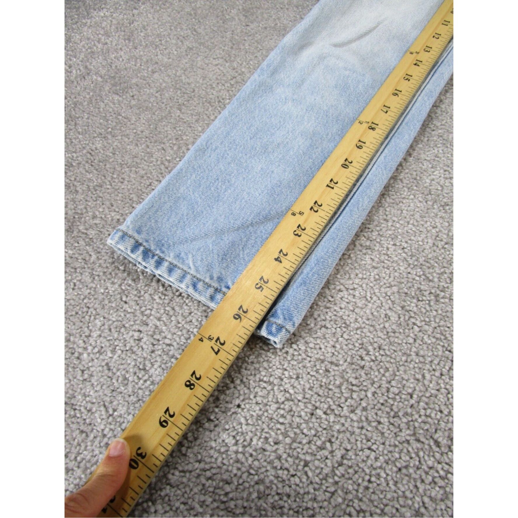 Everlane Everlane 90s Cheeky Ankle Jeans Womens 23 Light Blue Denim Mid Rise Size 40" / US 18 - 5 Thumbnail