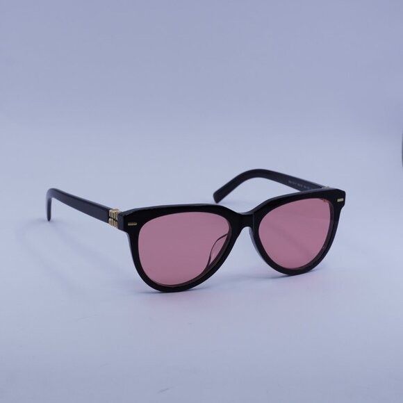 Miu Miu Miu Miu MU12ZSF 16K1D0 Sunglasses Black Aviator Frame Size ONE SIZE - 5 Thumbnail