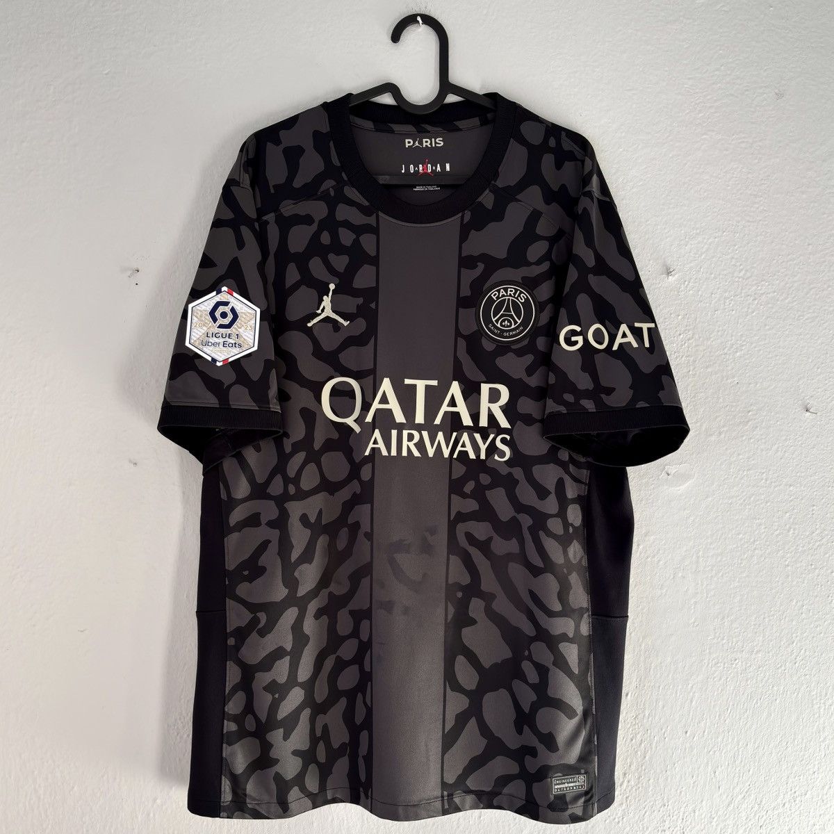 Jordan Brand × Nike 2023 2024 PSG Mbappe Nike Jordan Third Kit Soccer Jersey Tee Size US XL / EU 56 / 4 - 3 Thumbnail