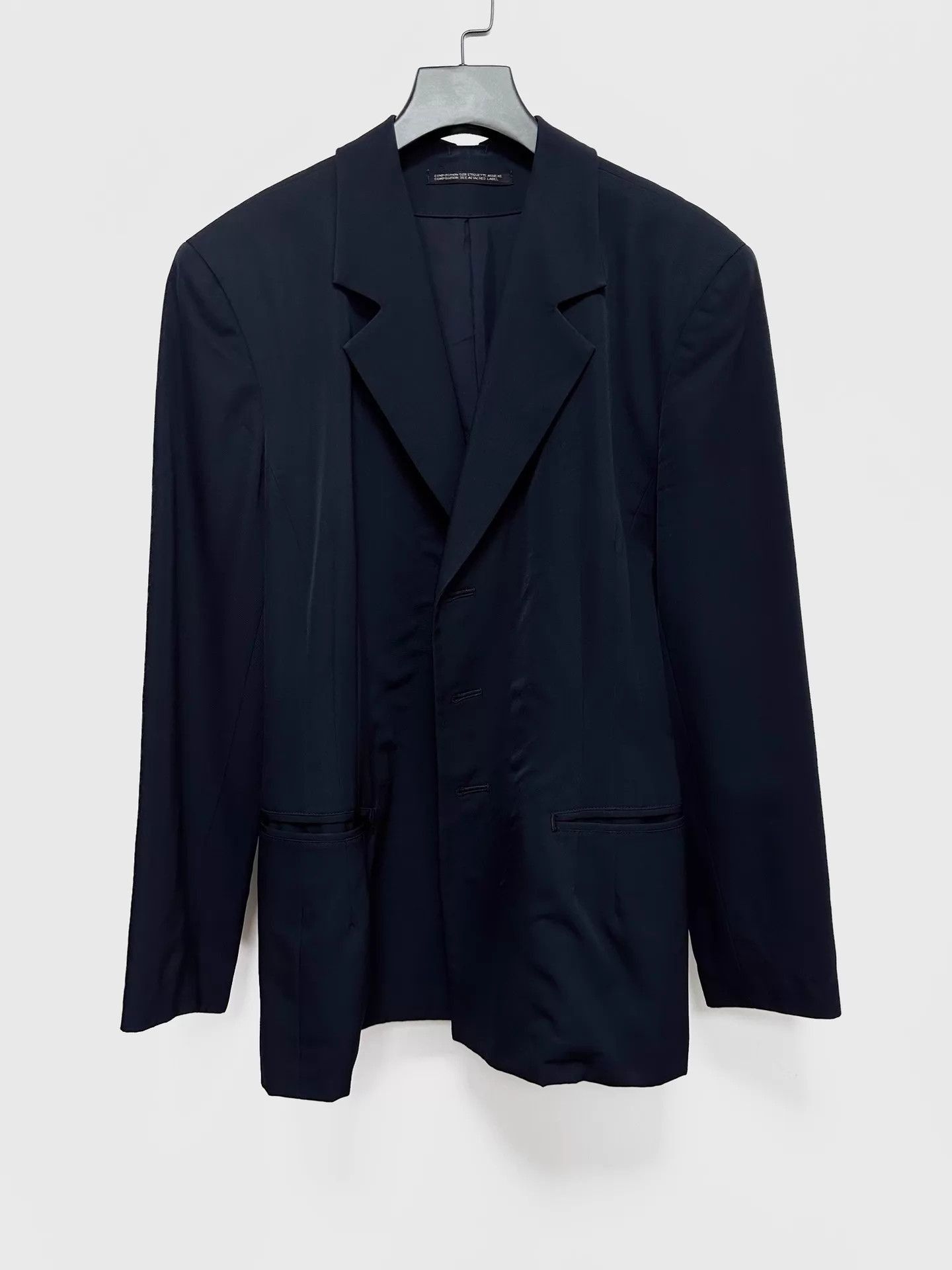 Yohji Yamamoto Black Tailored Blazer - Size S Size US S / EU 44-46 / 1 - 1 Thumbnail