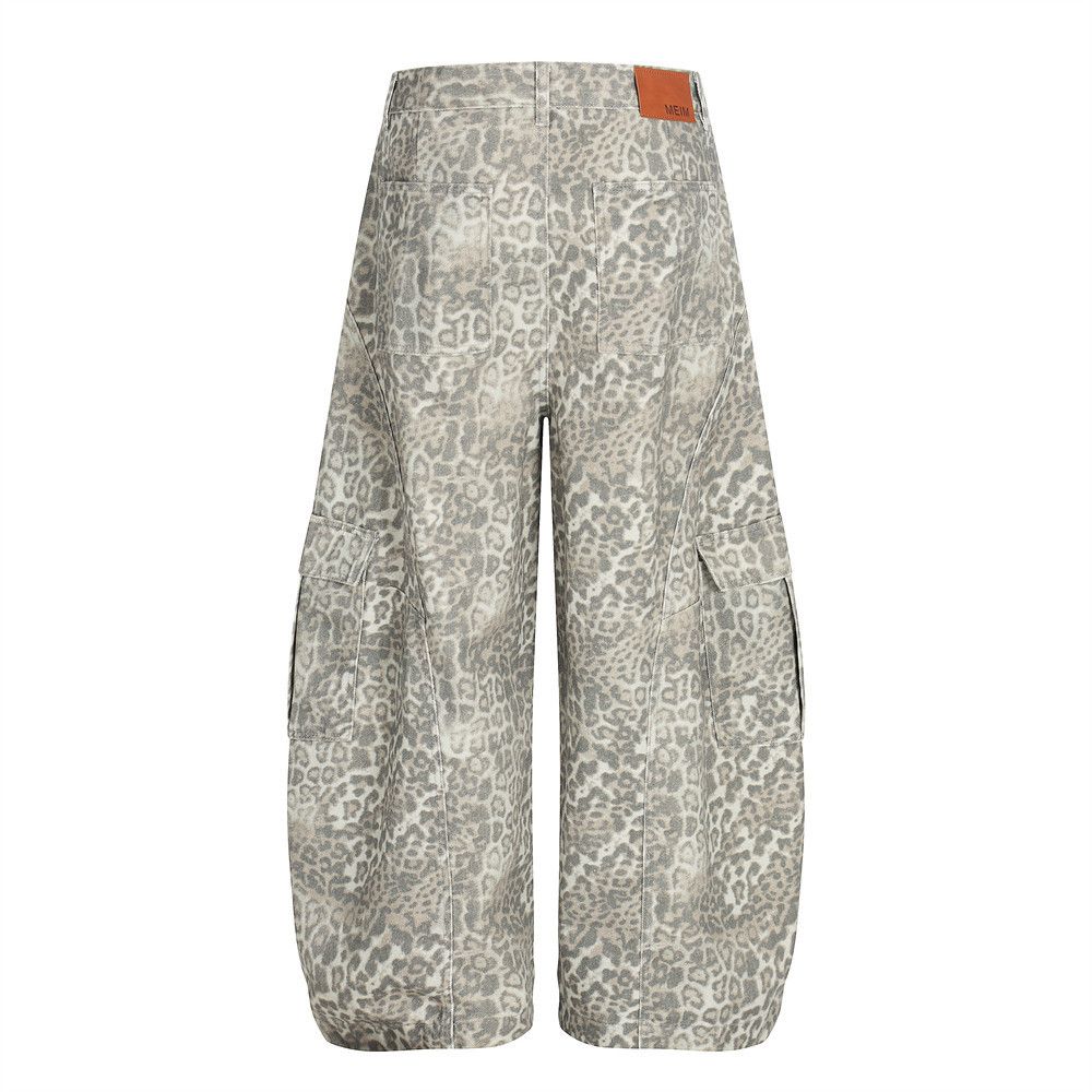 Vintage Men's retro punk distressed washed leopard scimitar pants Size US 32 / EU 48 - 2 Thumbnail