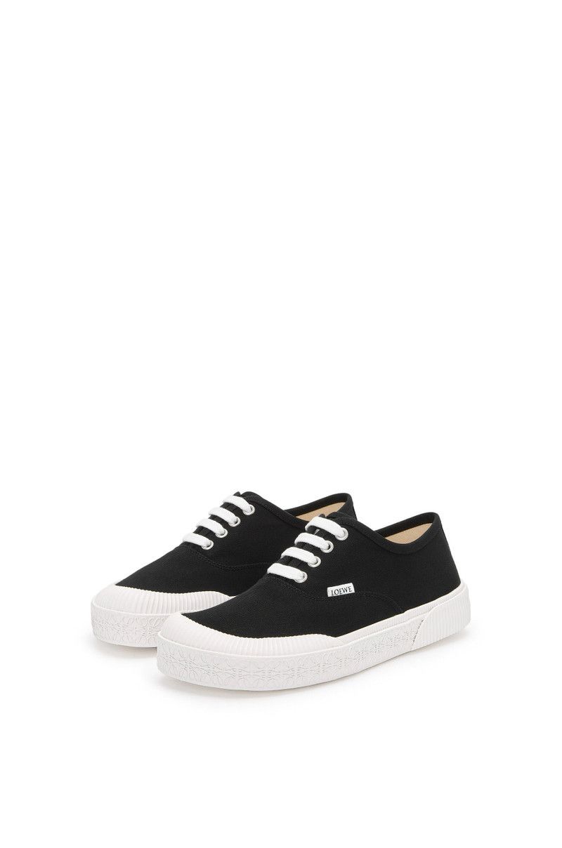 Loewe o1in1g0426 555 / Terra Vulca Lace-Up Sneakers in Black Size US 9 / IT 39 - 3 Thumbnail