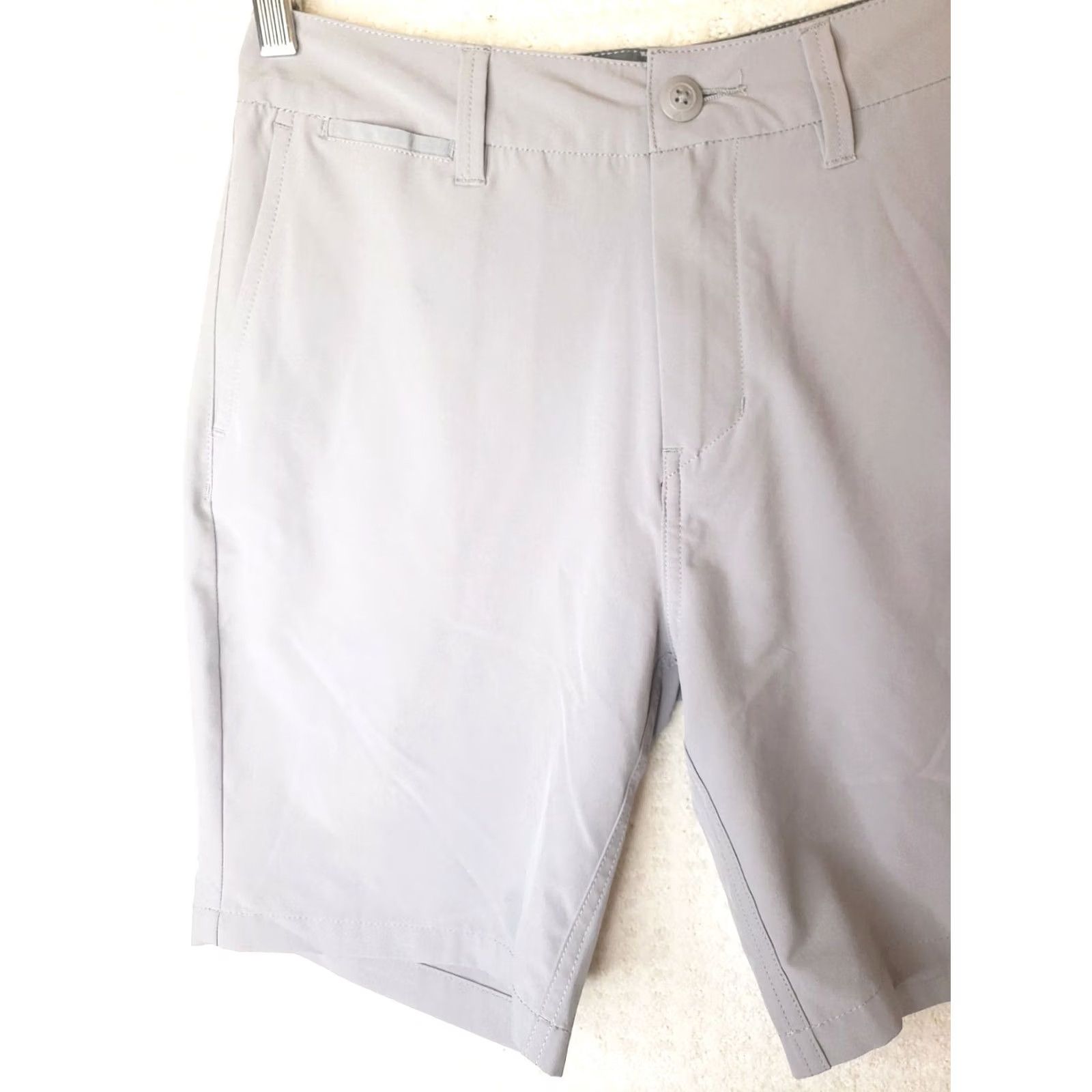 Vintage Hybrid Amphibian Shorts Mens 28" Bottom Regular Gray Solid UV-Protection Quick Dry Stretch Swimming Surf Beach Boating Casual Land or Water Use Mens Size US 28 / EU 44 - 2 Thumbnail