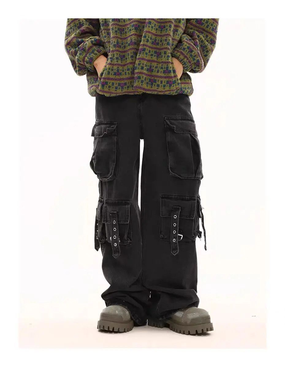 Designer × Japanese Brand Vintage Streetwear Hip Hop Loose Casual Pants Size US 33 - 1 Thumbnail
