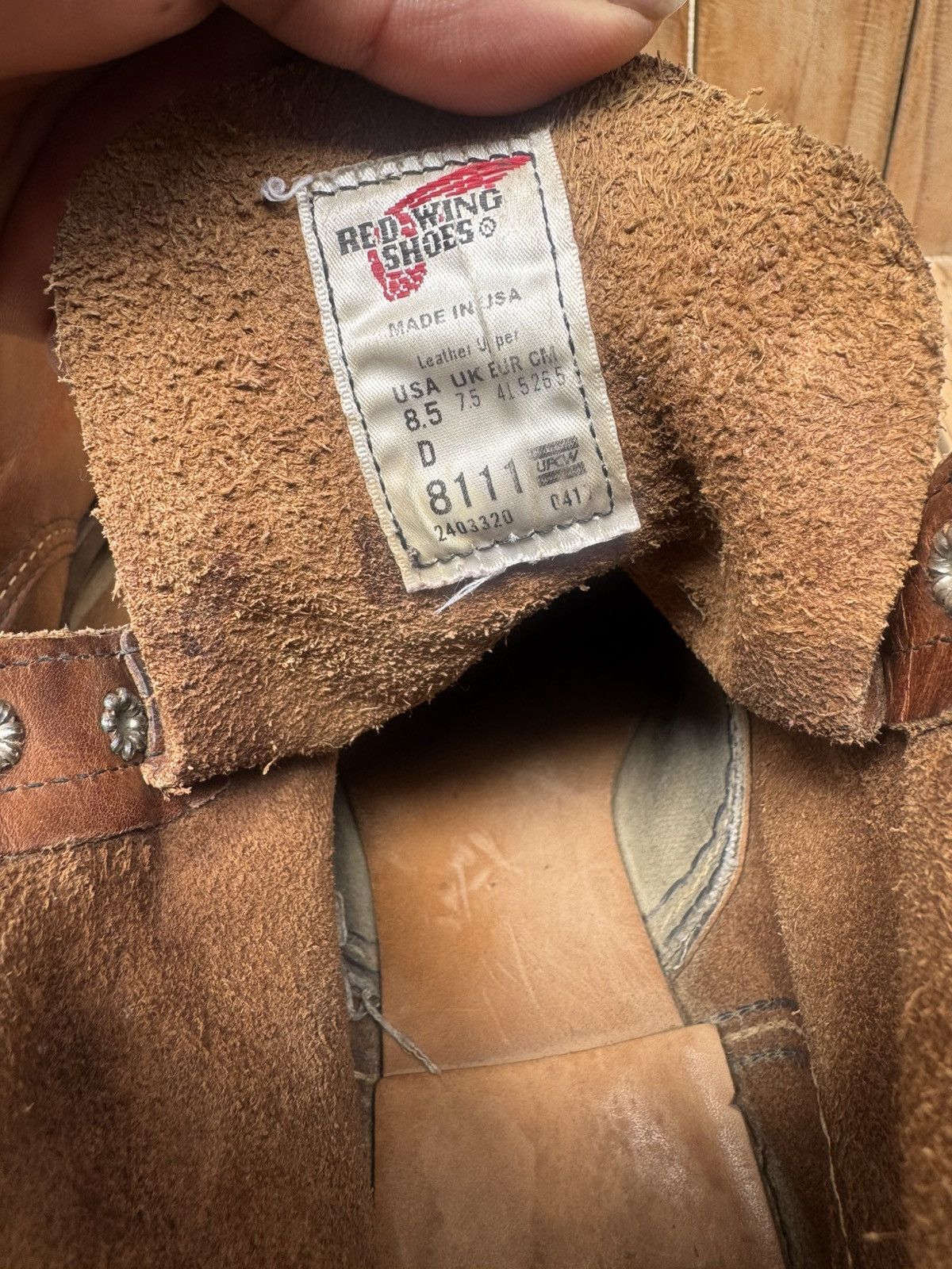 Red Wing Red Wing 8111 iron ranger Brown leather Boots UK 7.5 D Size US 8.5 / EU 41-42 - 18 Thumbnail