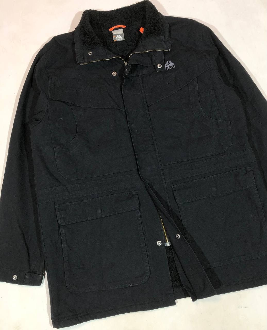 Nike ACG × Vintage NIKE ACG Vintage Sherpa Jacket Black Size US XL / EU 56 / 4 - 3 Thumbnail