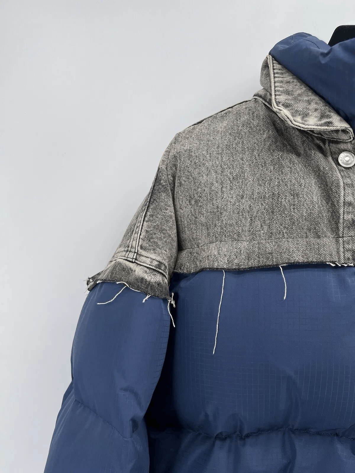 Balenciaga Balenciaga Denim Down Hybrid Jacket, EU 48 Mens Size US M / EU 48-50 / 2 - 8 Thumbnail