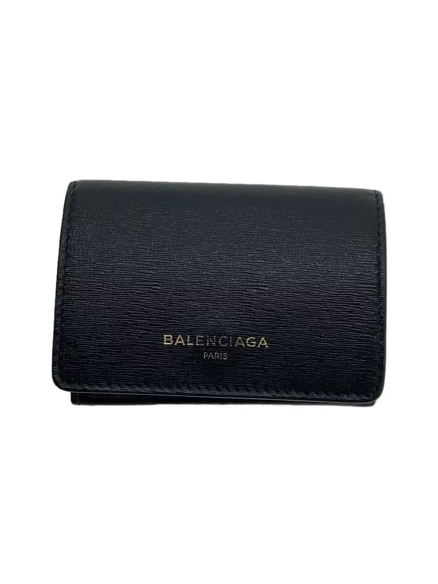 Balenciaga Balenciaga Leather Tri-Fold Wallet Size ONE SIZE - 1 Thumbnail