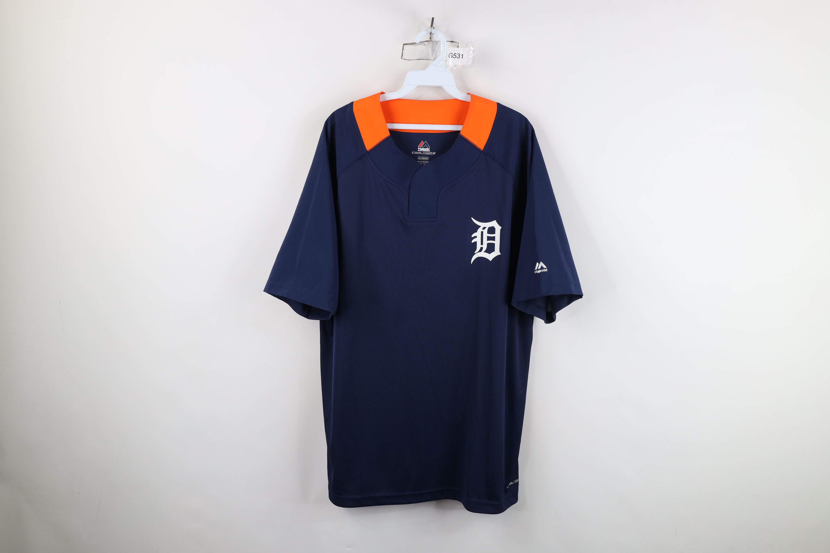 Majestic Majestic Cool Base Tigers Baseball Short Sleeve Shirt Jacket Size US XL / EU 56 / 4 - 1 Thumbnail