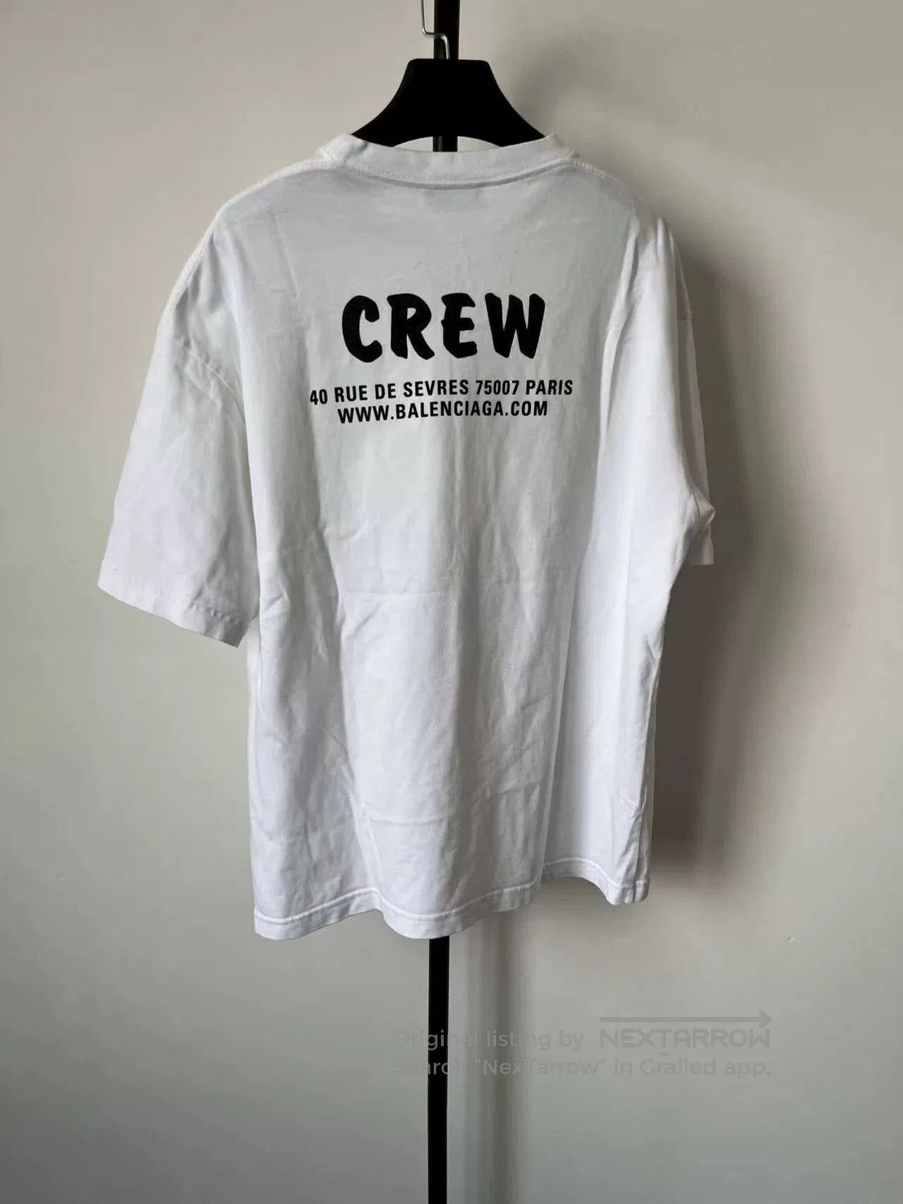 Balenciaga Balenciaga Men's Letter Print Crew Neck T-shirt. Size US S / EU 44-46 / 1 - 2 Thumbnail