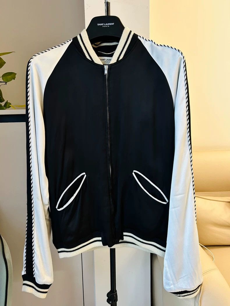 Saint Laurent Paris Saint Laurent Paris Bloody tooth jacket baseball uniform c Size US M / EU 48-50 / 2 - 2 Thumbnail