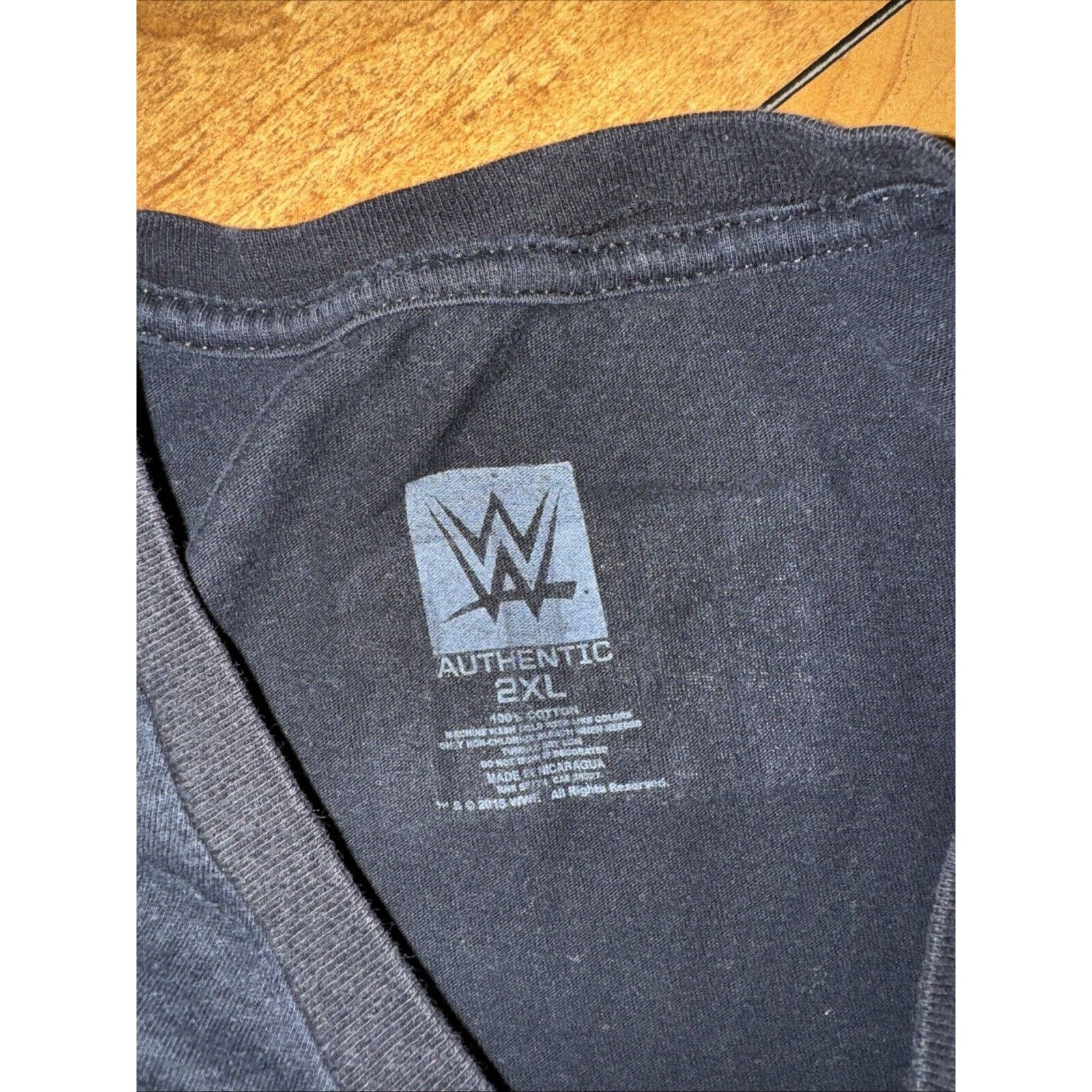 WWE × WWF Women’s WWE United States Champion T-Shirt Black 2XL 19x25 Size XXL / US 16-18 / IT 52-54 - 3 Thumbnail