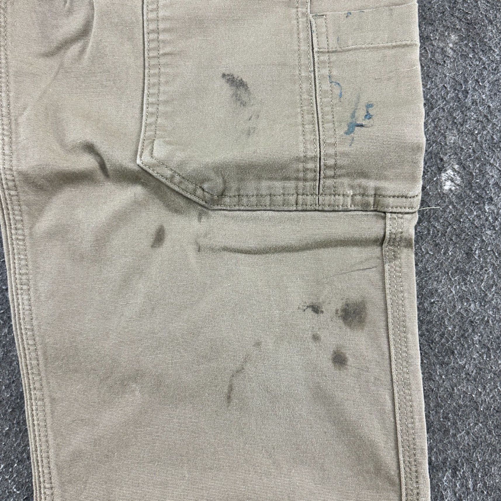 Vintage Duluth Pants Mens 32x30 Beige Slim Fit DFlex Fire Hose Canvas Stretch Cargo Straight Front Zip Pockets Logo Size US 32 / EU 48 - 6 Thumbnail
