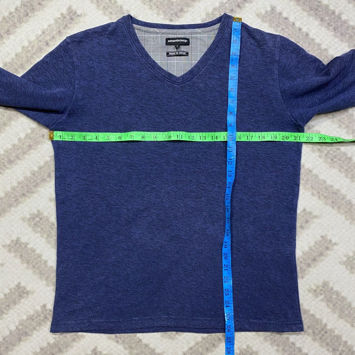 semanticdesign Made In Japan SEMANTICDESIGN Plain V-neck Long Sleeve Tee Size US M / EU 48-50 / 2 - 6 Thumbnail
