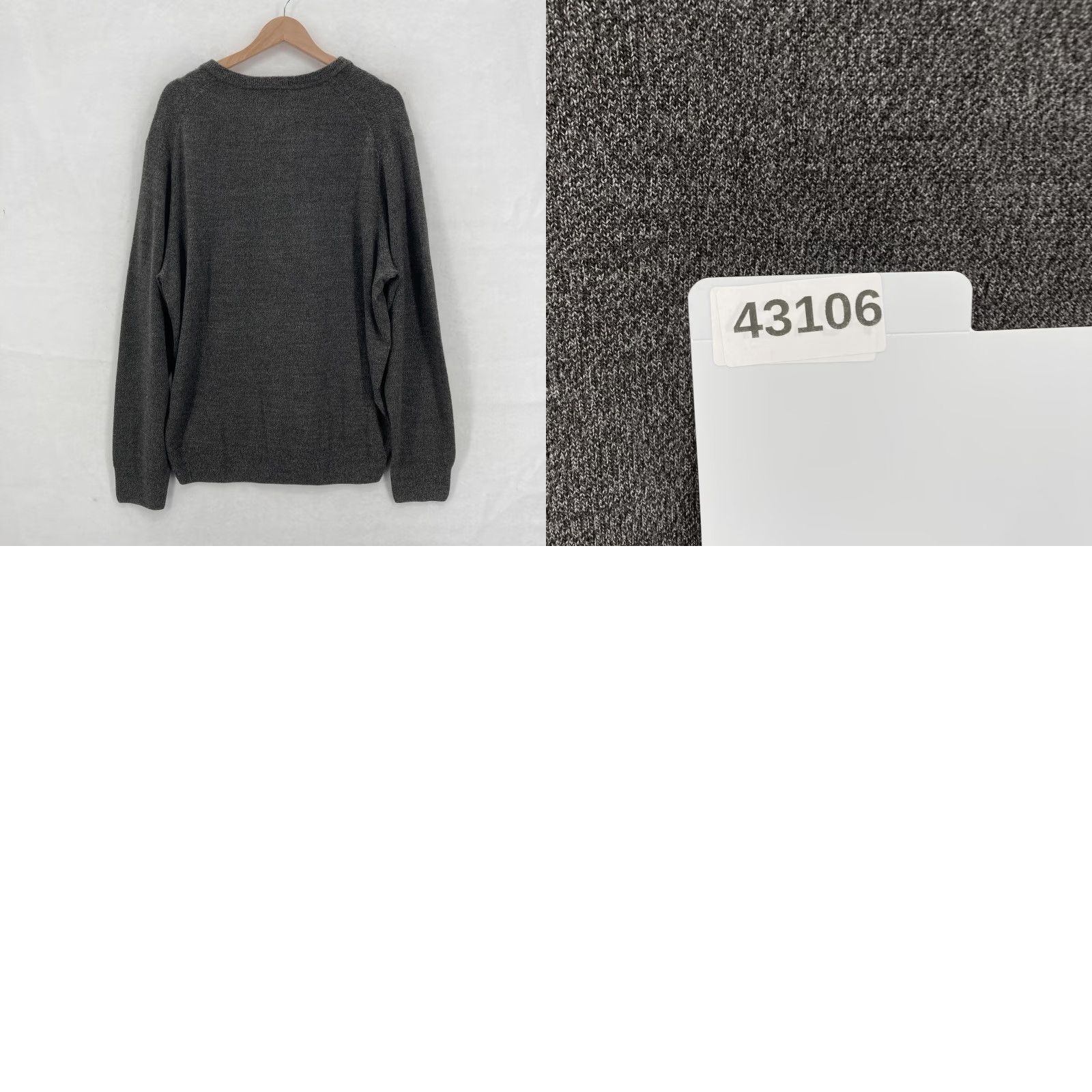 Dockers Dockers Sweater Mens XL Gray Asphalt Crewneck Knit Pullover Easy Care NWT Vintage No Size US XL / EU 56 / 4 - 8 Thumbnail