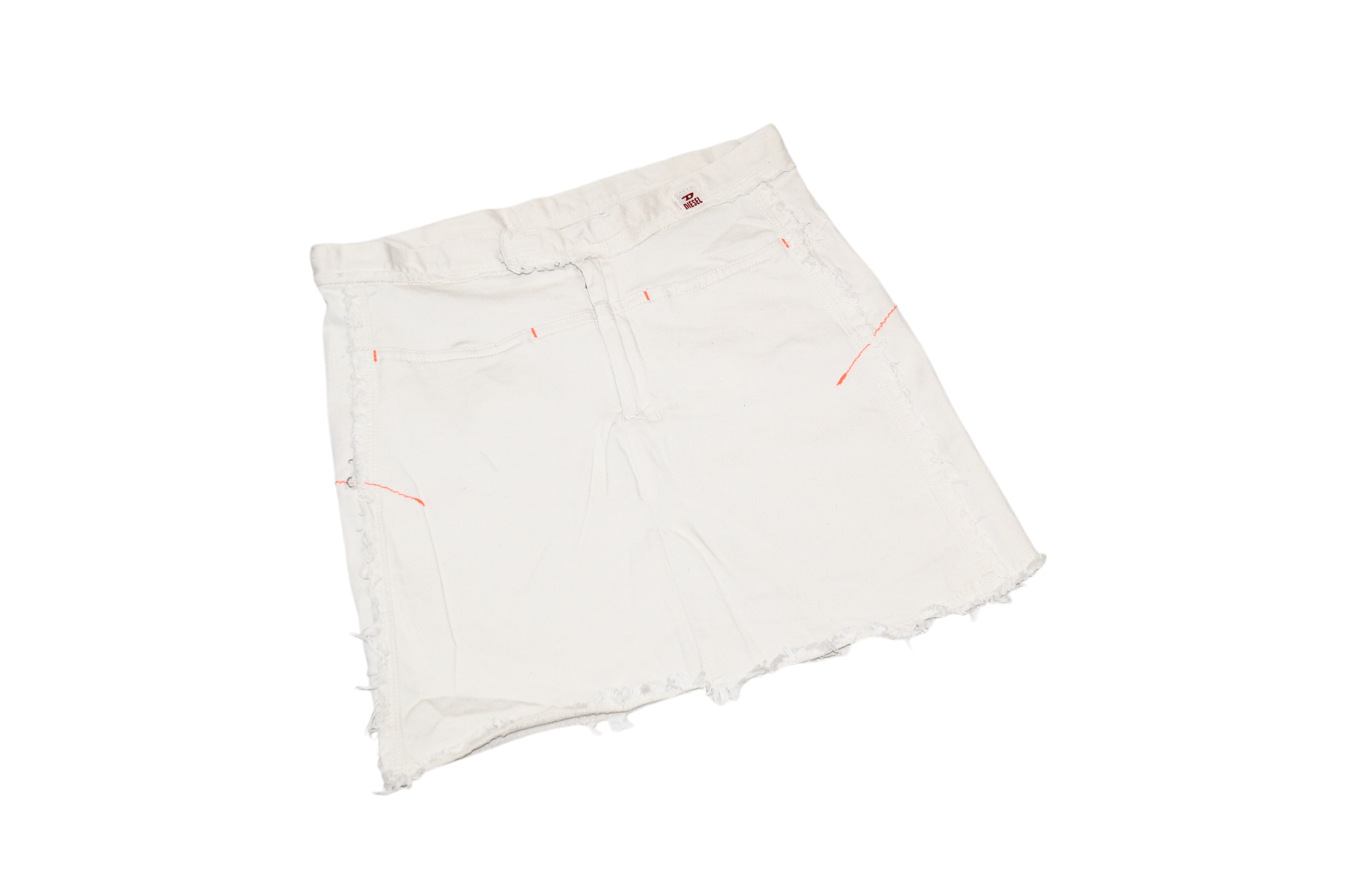Diesel 90's Diesel Vestige Raw Cut Distressed Mini Skirt Size 28" / US 6 / IT 42 - 4 Thumbnail