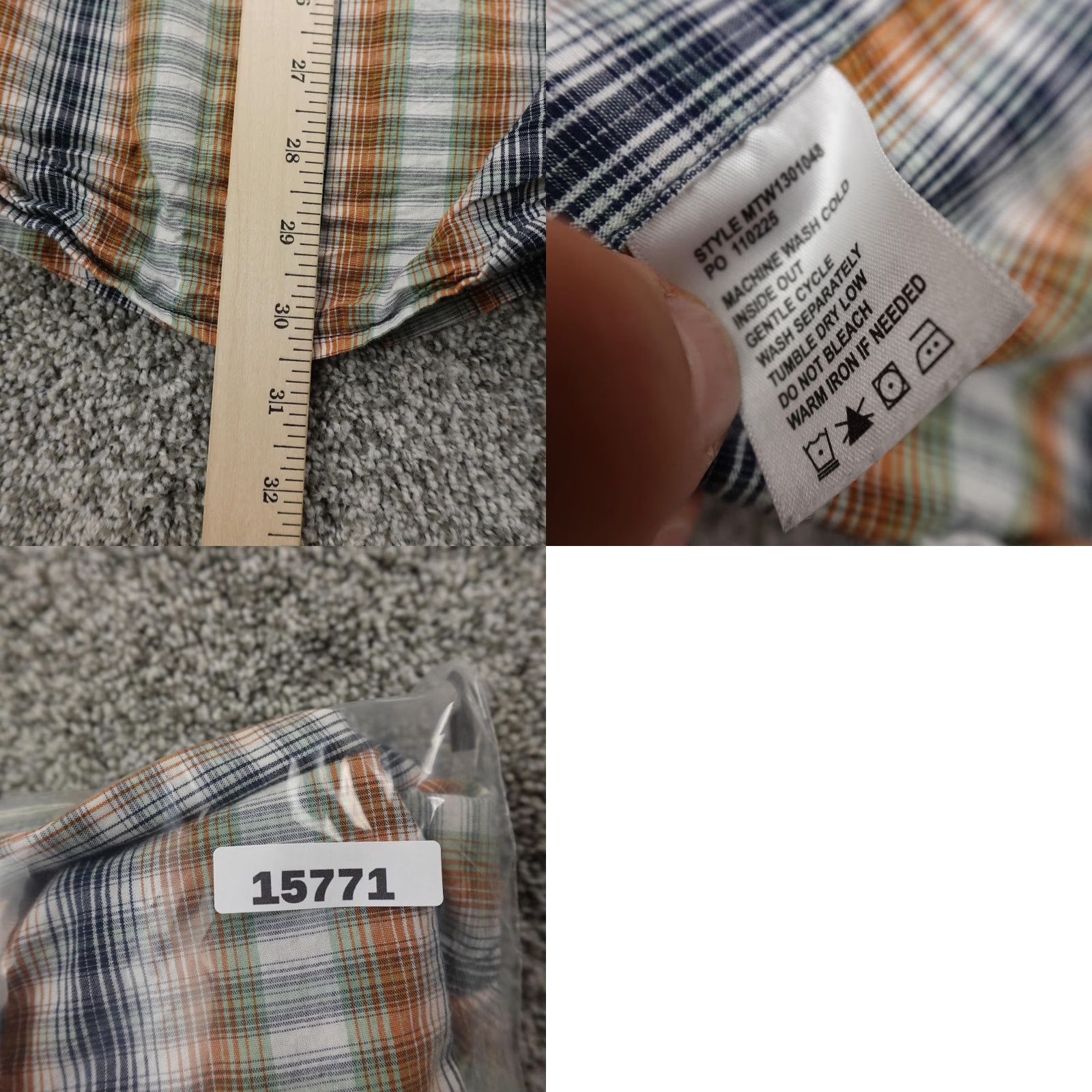 Vintage Cinch Shirt Mens Large Plaid Sawtooth Western Pearl Snap Up Cowboy Rodeo Ranch Size US L / EU 52-54 / 3 - 8 Thumbnail