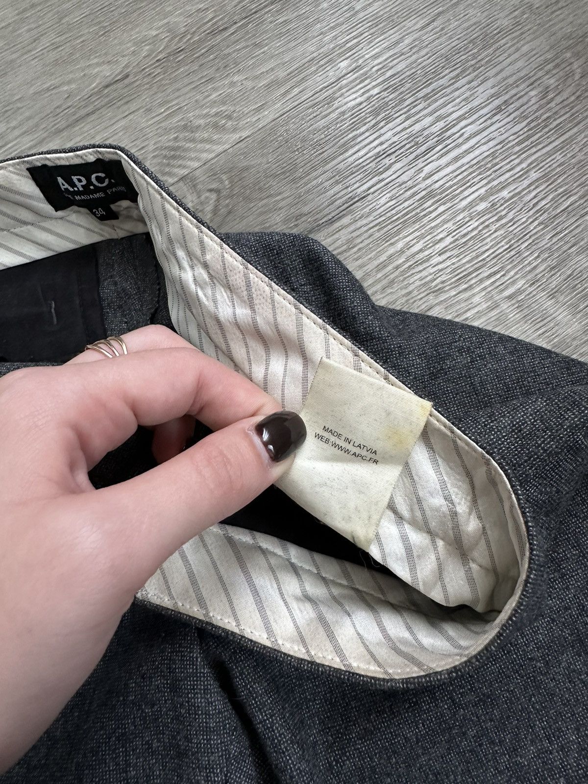A.P.C. × Vintage 🫧A.P.C. Vintage Wool Pants Size 25" / US 0 / IT 36 - 8 Thumbnail