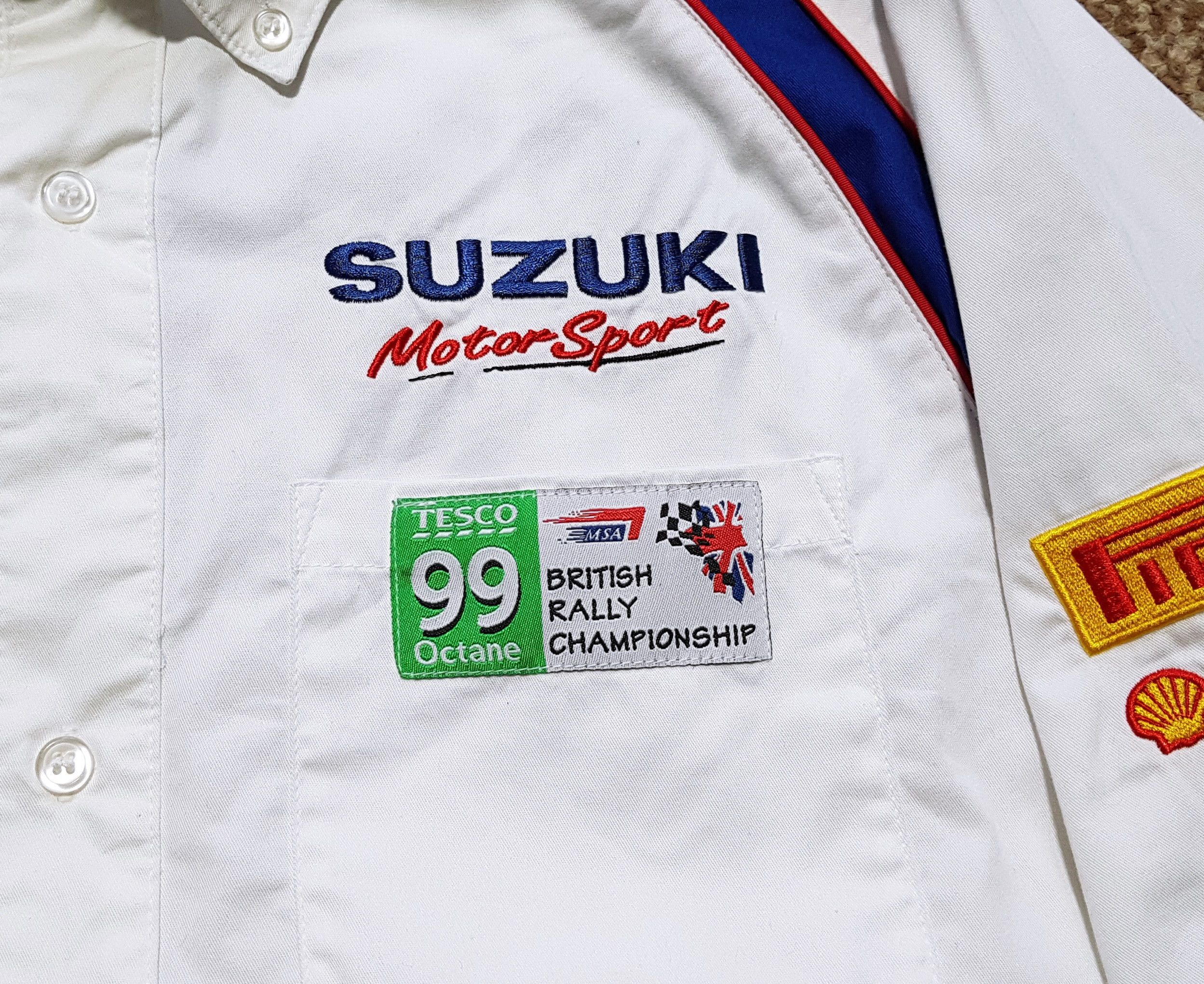 Vintage Suzuki Motorsport Racing Short Sleeve Shirt sz S Size US S / EU 44-46 / 1 - 6 Thumbnail