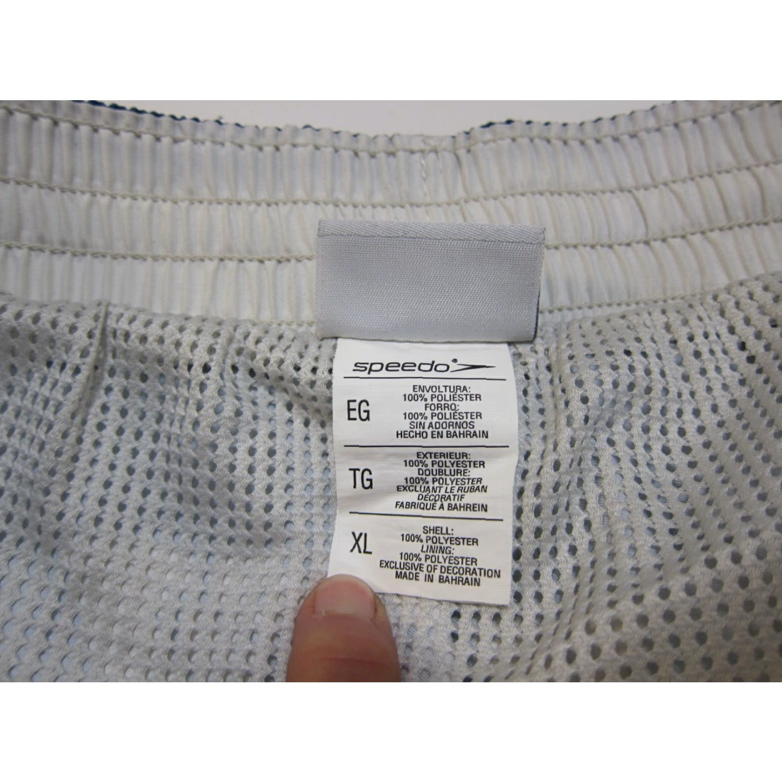 Speedo Speedo Blue White Hawaiian Floral Lined Swim Board Shorts Men XL Size US 36 / EU 52 - 6 Thumbnail