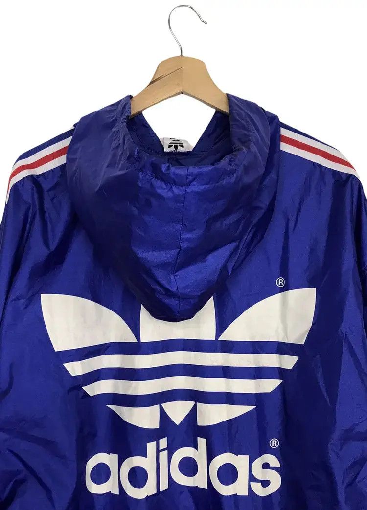 Adidas Vintage 90's Adidas Trefoil Windbreaker Size US L / EU 52-54 / 3 - 3 Thumbnail