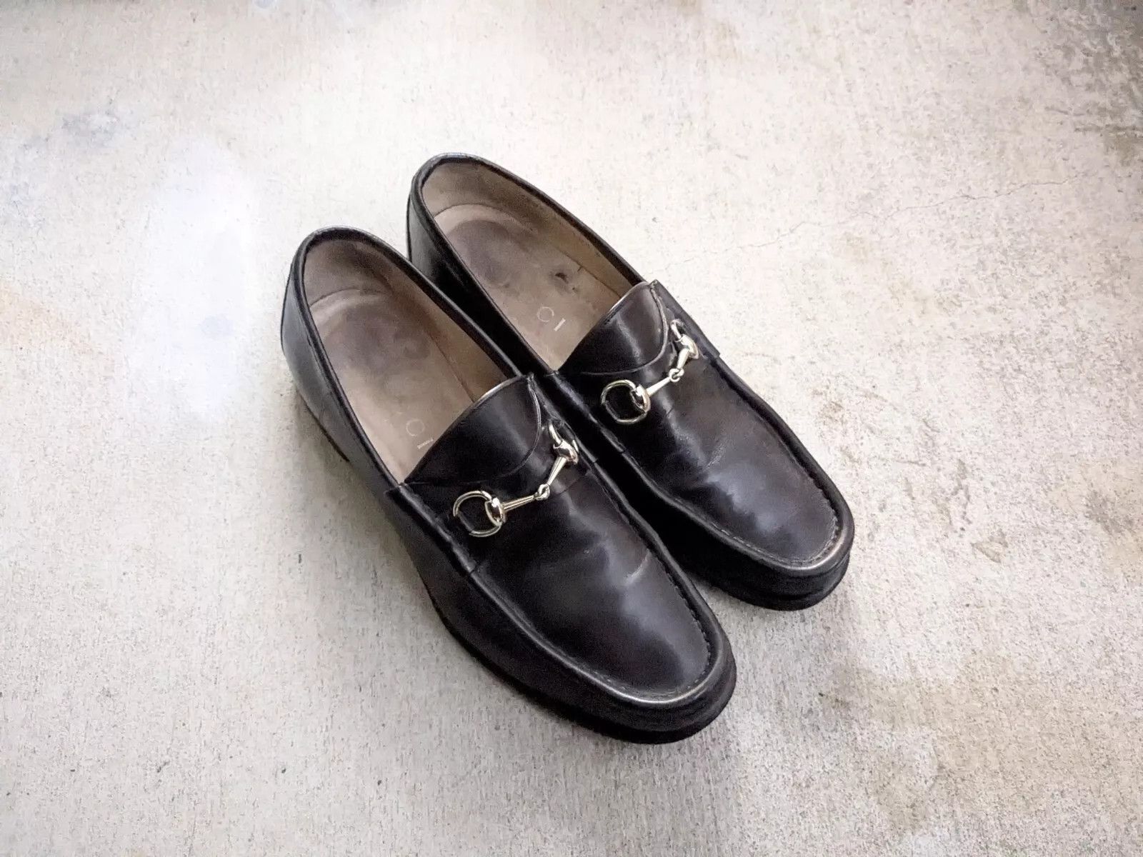 Gucci Gucci Horsebit Loafers Black Leather 10.5 Narrow Slip On Size US 10.5 / EU 43-44 - 1 Thumbnail