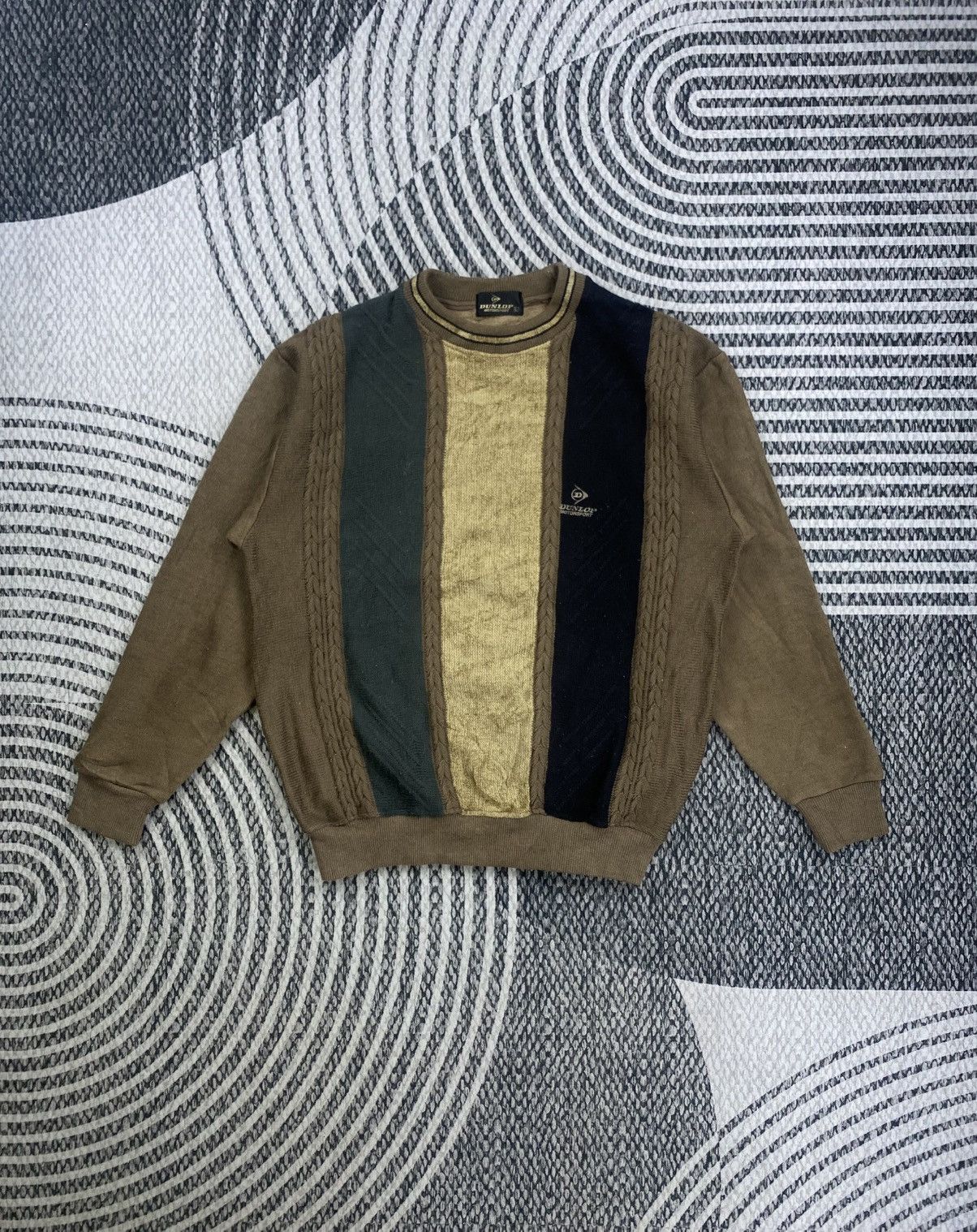 Dunlop Vintage Dunlop Motorsport Brown Knitwear Shirt Size US M / EU 48-50 / 2 - 1 Thumbnail