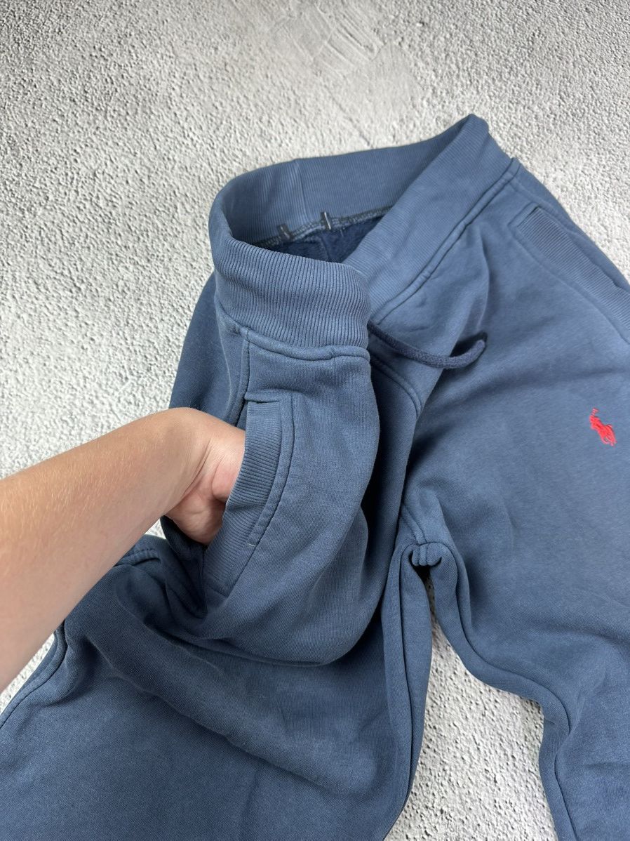 Polo Ralph Lauren × Vintage Polo Ralph Lauren Navy Sweatpants Faded Red Logo Y2K Hype Size US 30 / EU 46 - 5 Thumbnail