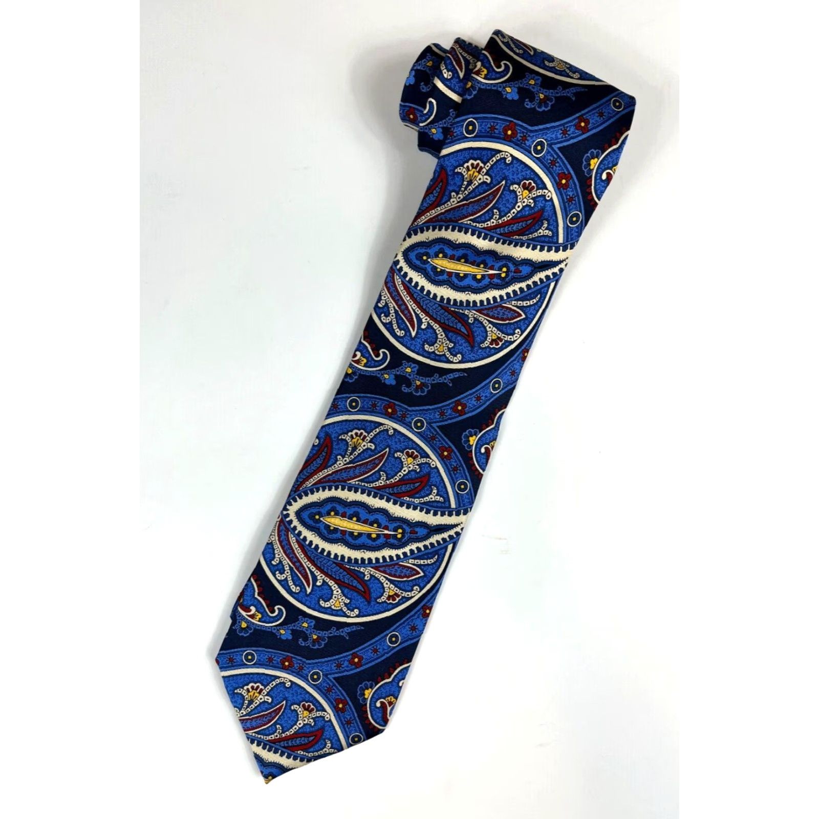 Ralph Lauren VINTAGE Men’s Lauren Ralph Lauren Silk Tie Paisley Handmade Size ONE SIZE - 2 Thumbnail