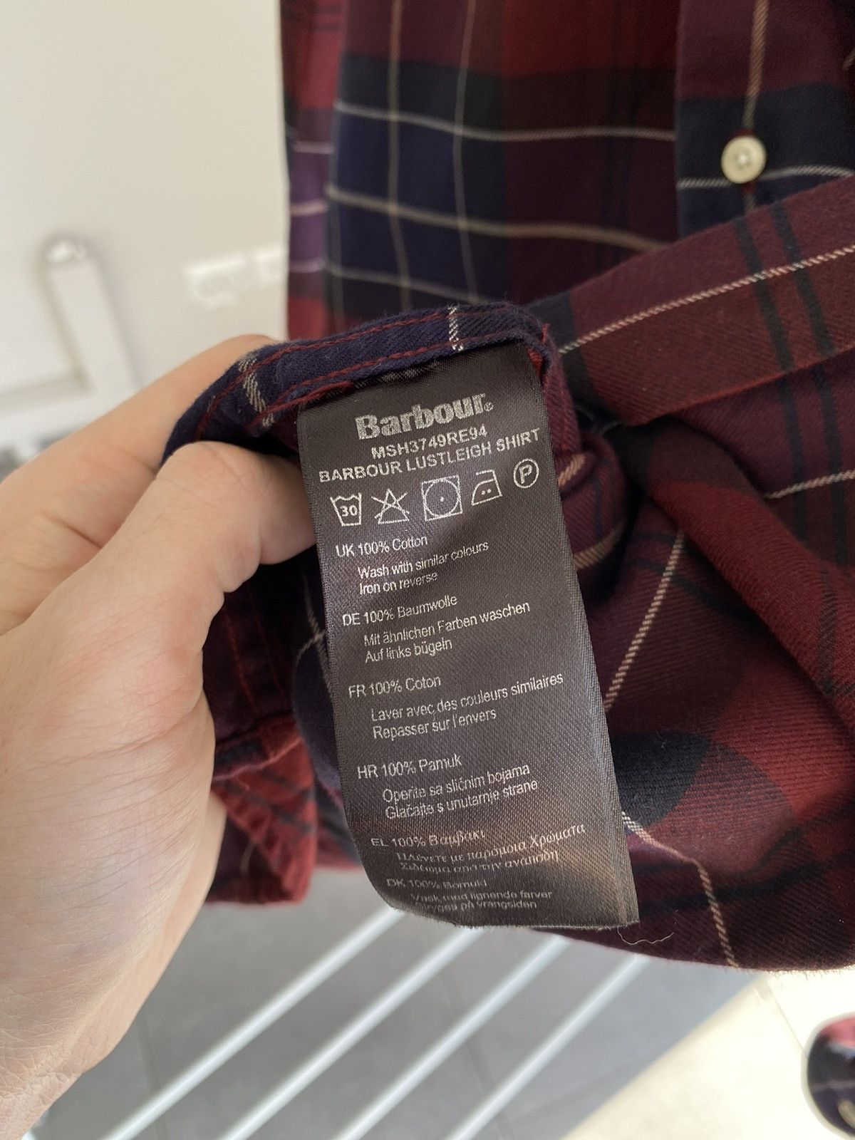 Barbour Barbour Flannel Checkered Shirt Size US L / EU 52-54 / 3 - 9 Thumbnail