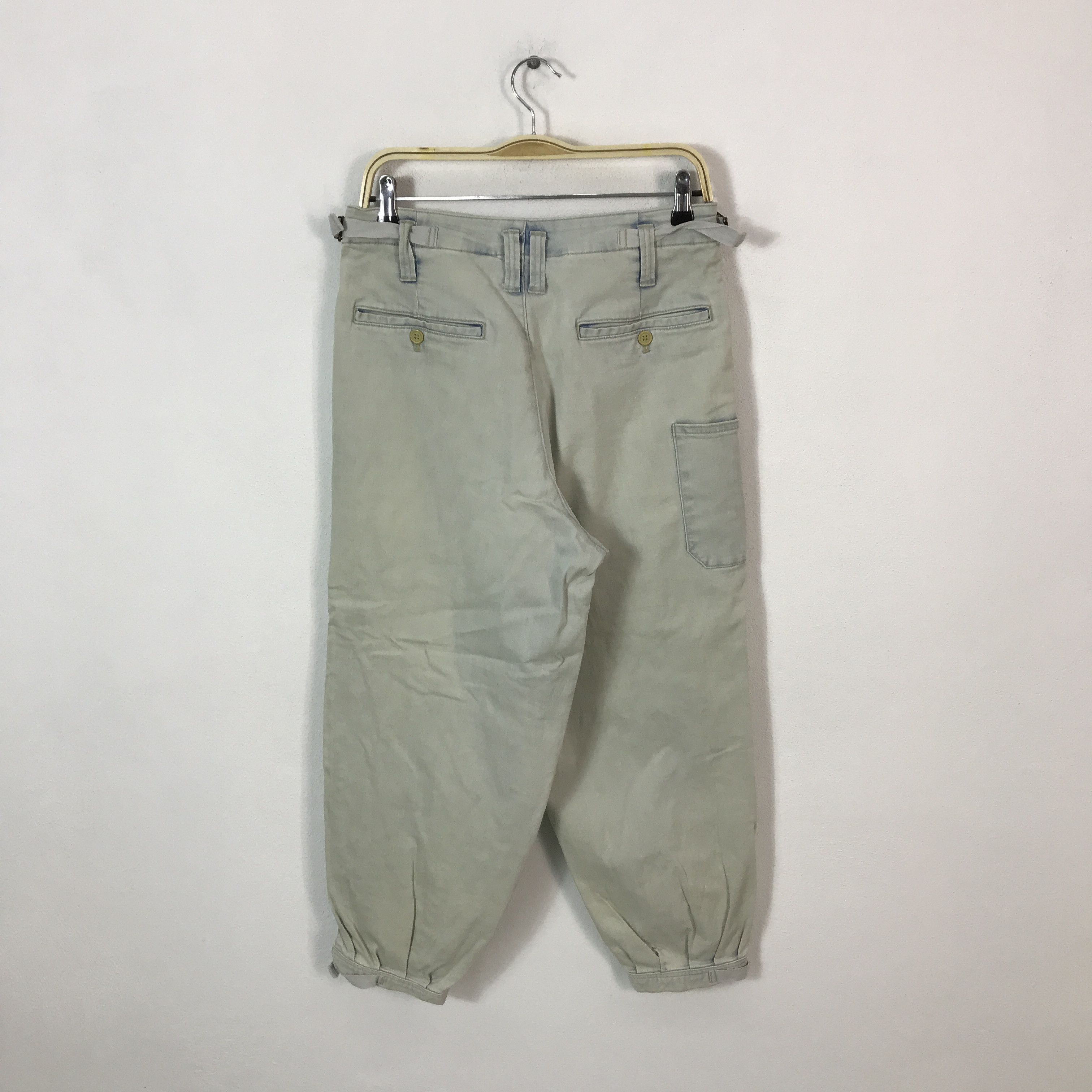 Japanese Brand purple & yellow Baggy light wash denim pants Size US 28 / EU 44 - 4 Thumbnail