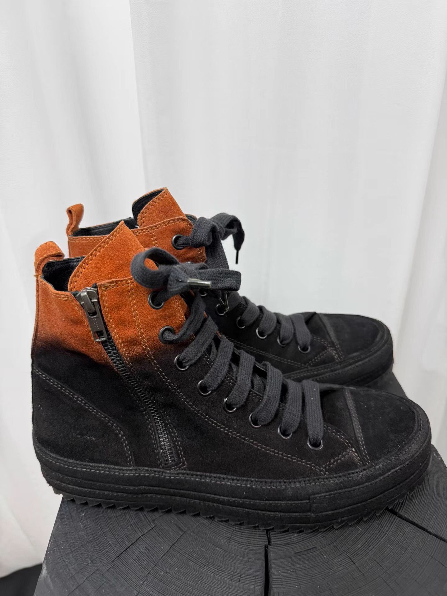 Ann Demeulemeester Ann Demeulemeester Double Zip Platform Sneakers K20 Size US 8 / EU 41 - 8 Thumbnail