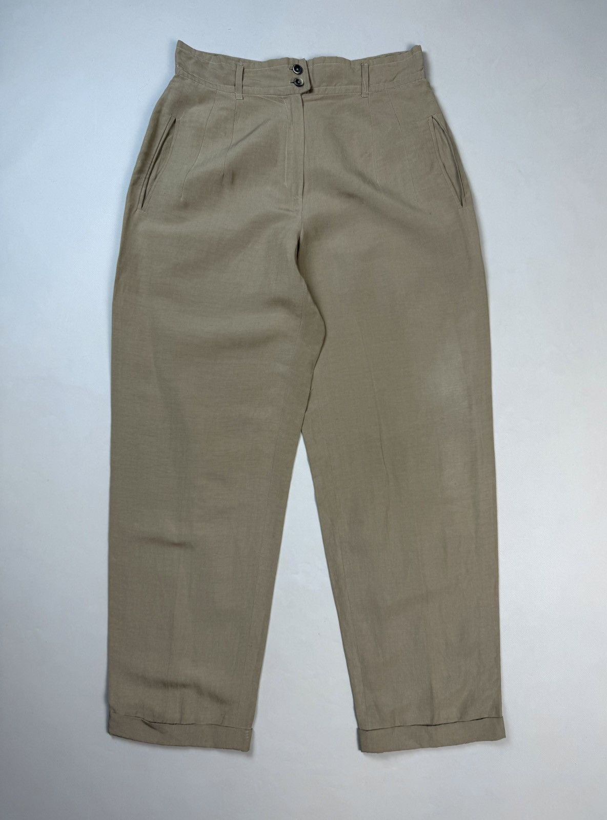 Jil Sander Jil Sander VTG Linen / Silk High Rise Dress Pants Trousers Size 28" / US 6 / IT 42 - 1 Thumbnail