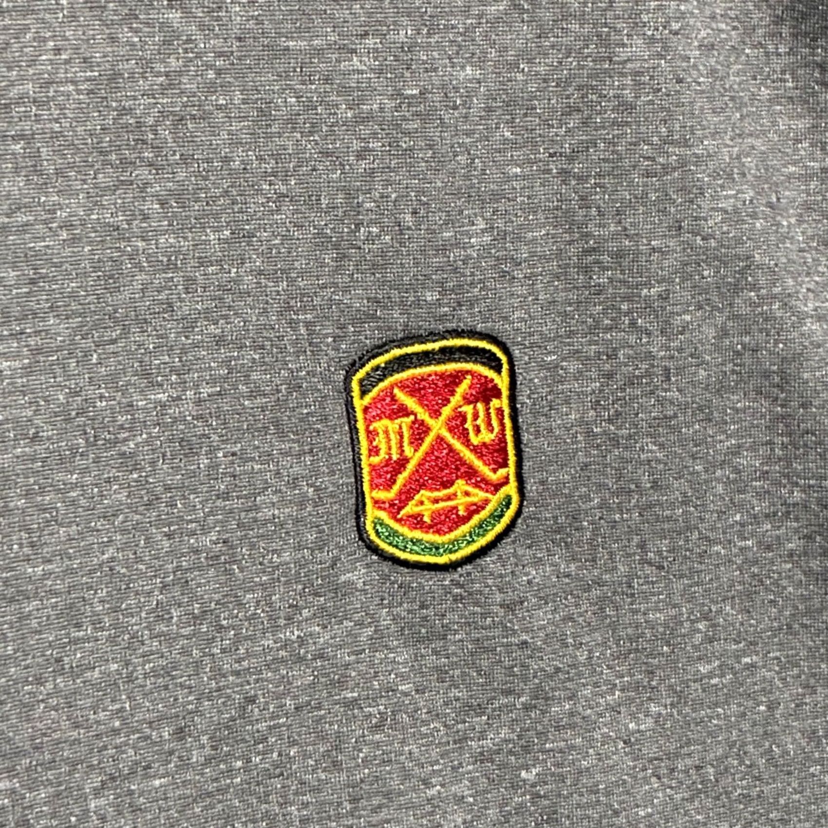 KJUS KJUS Pullover Shirt Gray 1/4 Zip Long Sleeve Men XL Athletic Golf Logo Crest Size US XL / EU 56 / 4 - 4 Thumbnail