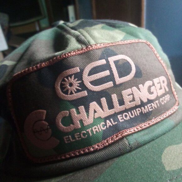 Other DS Vintage K Products Challenger Electrical Camo Trucker Hat Size ONE SIZE - 2 Thumbnail