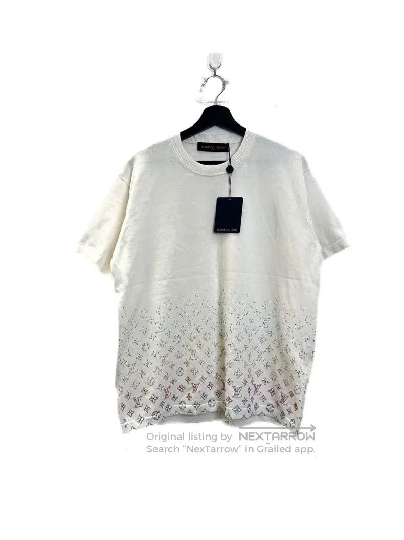 Louis Vuitton Louis Vuitton Rhinestone gradient knit short sleeves Size US M / EU 48-50 / 2 - 2 Thumbnail