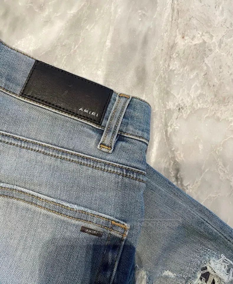 Amiri Amiri Classic Multi-Element Colorful Patchwork Blue Jeans Size US 31 - 3 Thumbnail