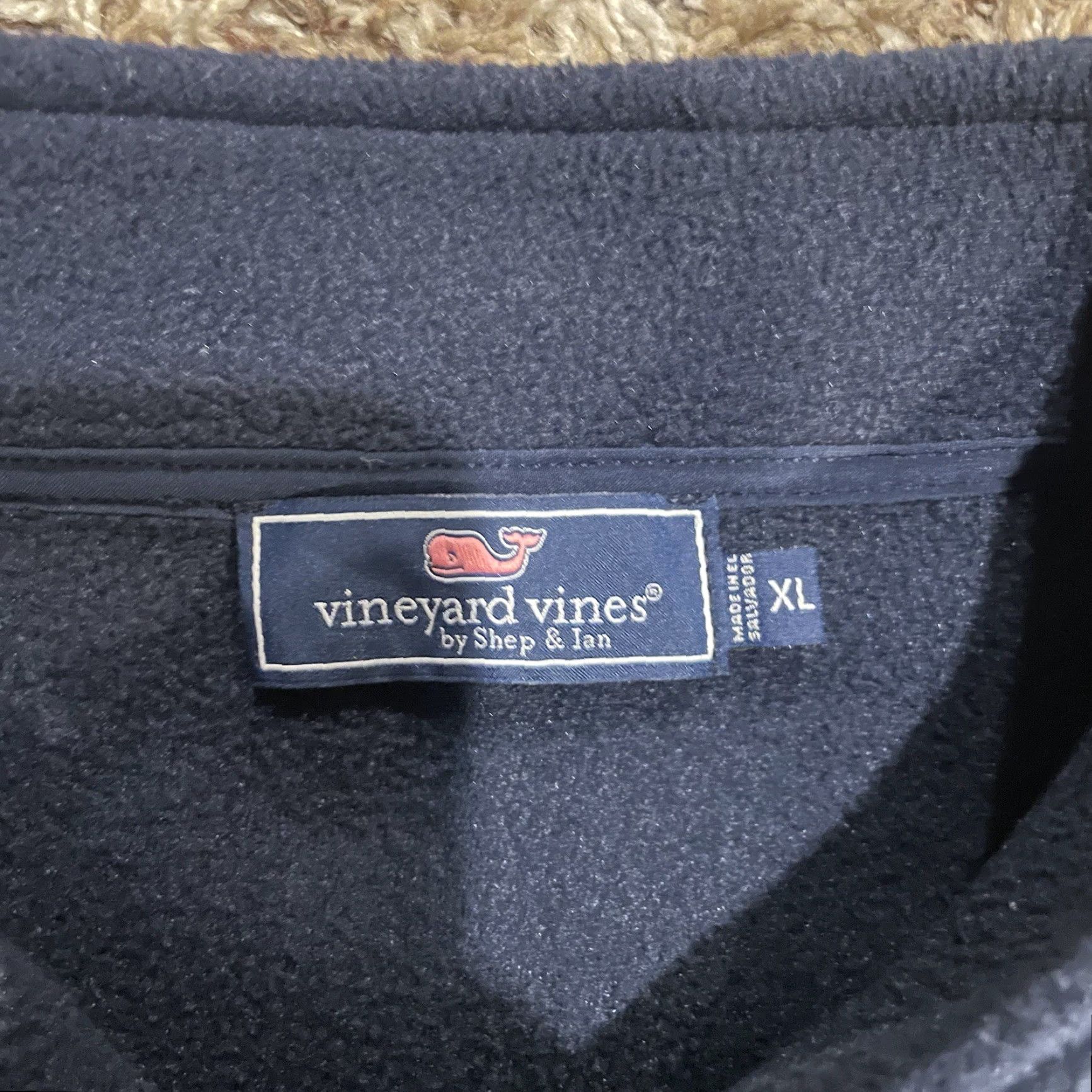 Vineyard Vines Vineyard Vines by Shep & Ian Fleece Vest Unisex XL Blue Full Zip Vest Pockets Logo Whale Size US XL / EU 56 / 4 - 6 Thumbnail