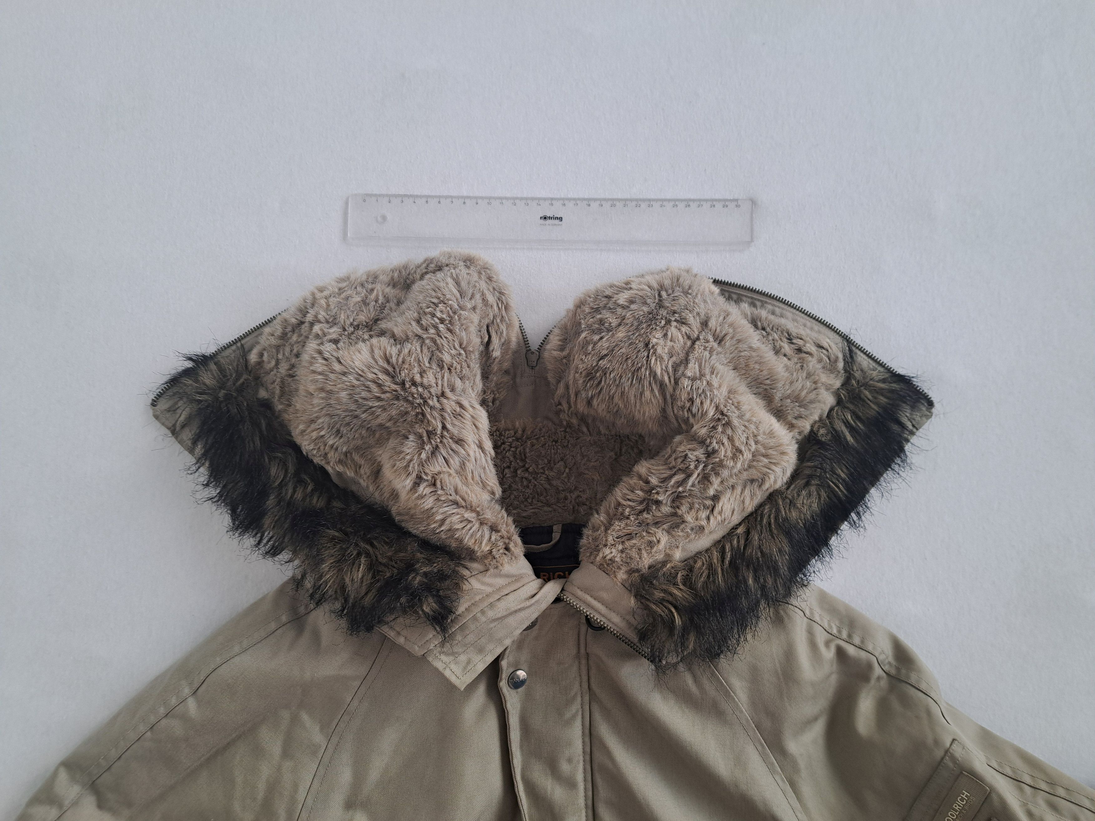Woolrich Woolen Mills N2B Thermolite Hooded Bomber Jacket w Faux Fur Trim Size M / US 6-8 / IT 42-44 - 10 Thumbnail