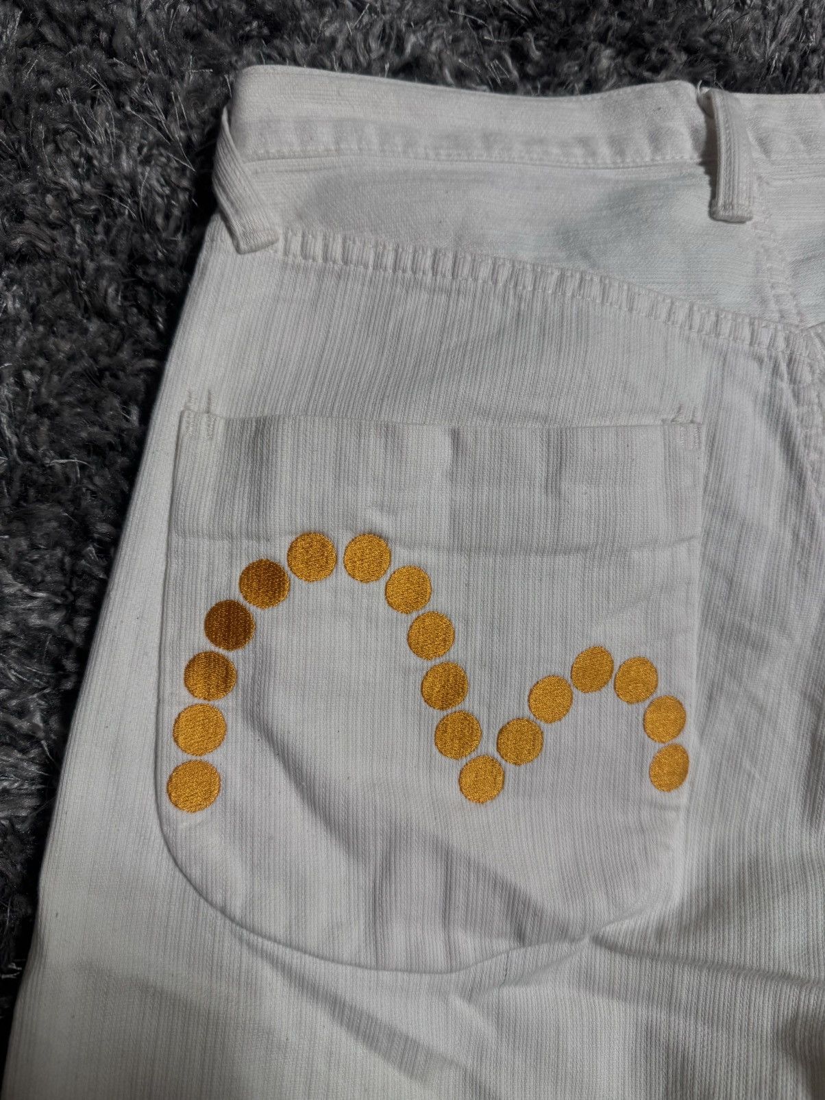 Evisu Vintage Evisu White Denim Jeans Size US 31 - 9 Thumbnail
