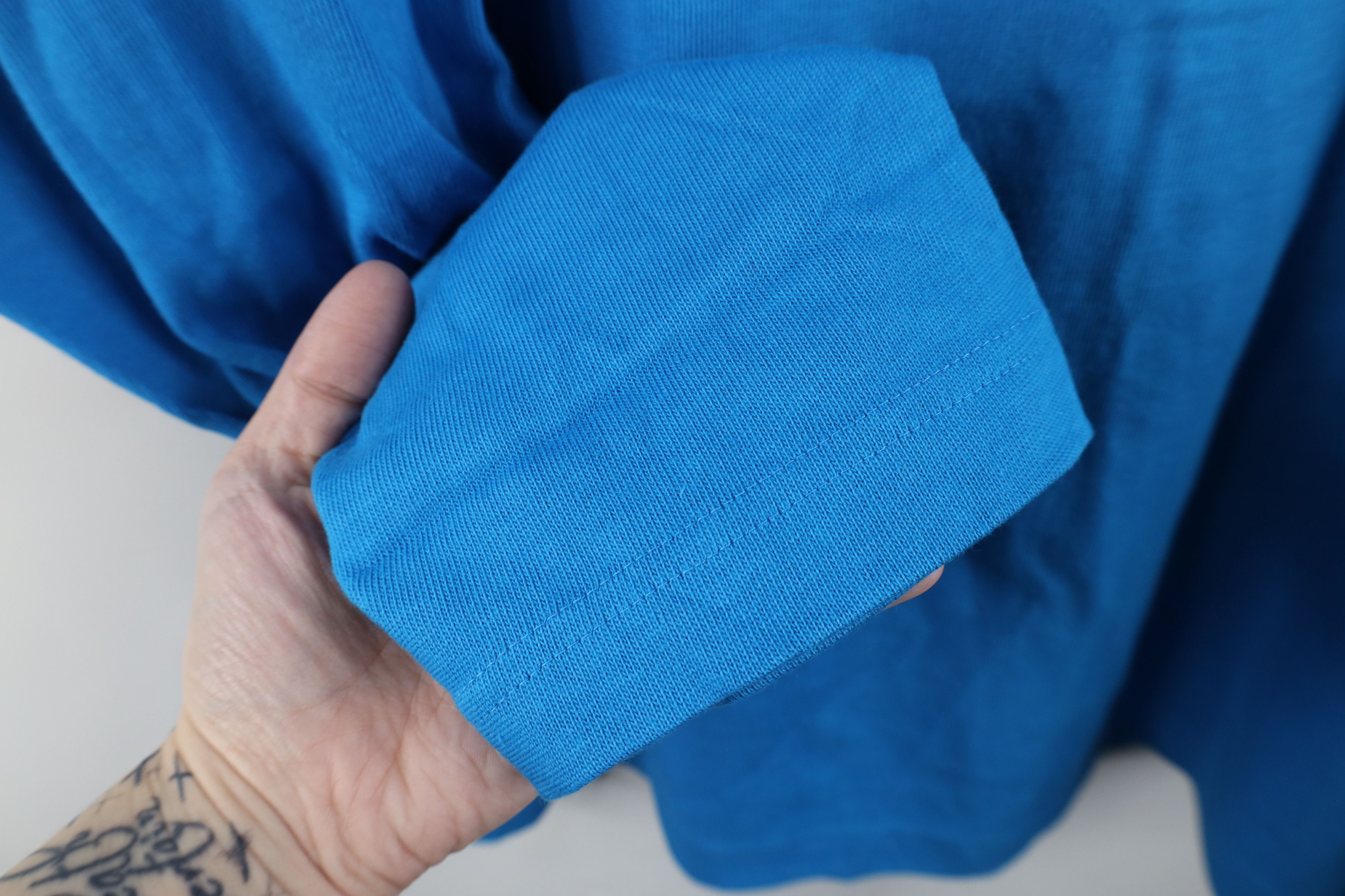 J.Crew × Vintage Vintage 90s J Crew Ribbed Knit Long Sleeve T-Shirt Blue Size US XL / EU 56 / 4 - 4 Thumbnail