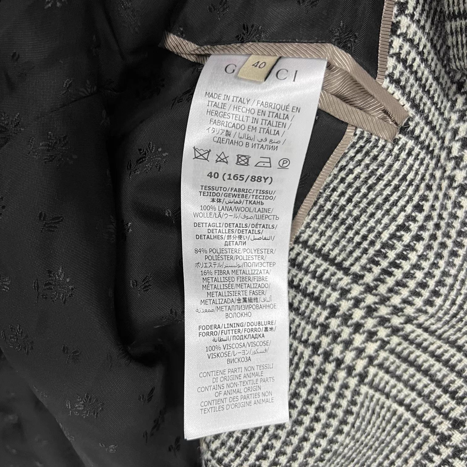 Gucci Gucci Double-Breasted Gold PW Check Wool Suit 40 99new Size S / US 4 / IT 40 - 8 Thumbnail