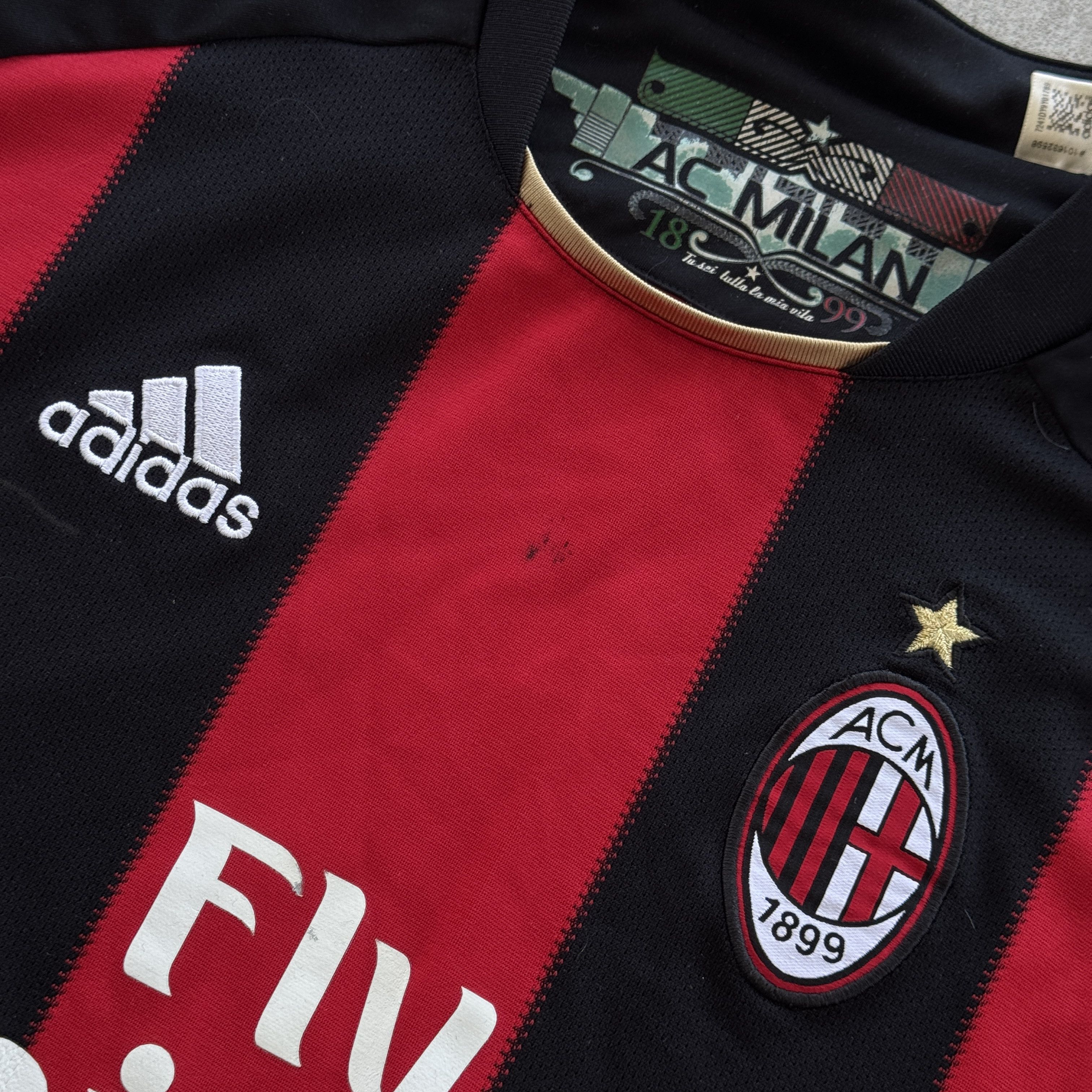 Adidas Adidas AC Milan 2010 2011 Home Football Jersey Shirt M Size US M / EU 48-50 / 2 - 8 Thumbnail