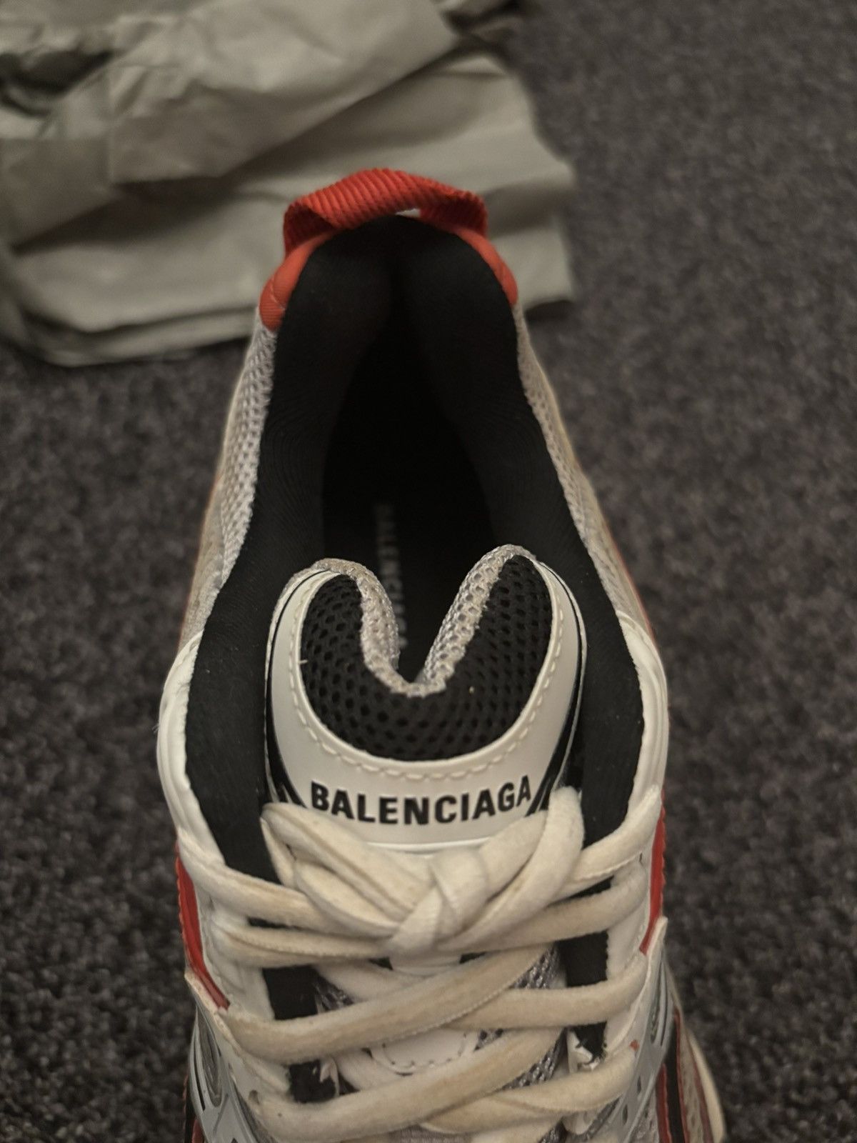 Balenciaga Balenciaga X-Pander Tricolor White/Red/Black Size US 7.5 / IT 37.5 - 6 Thumbnail