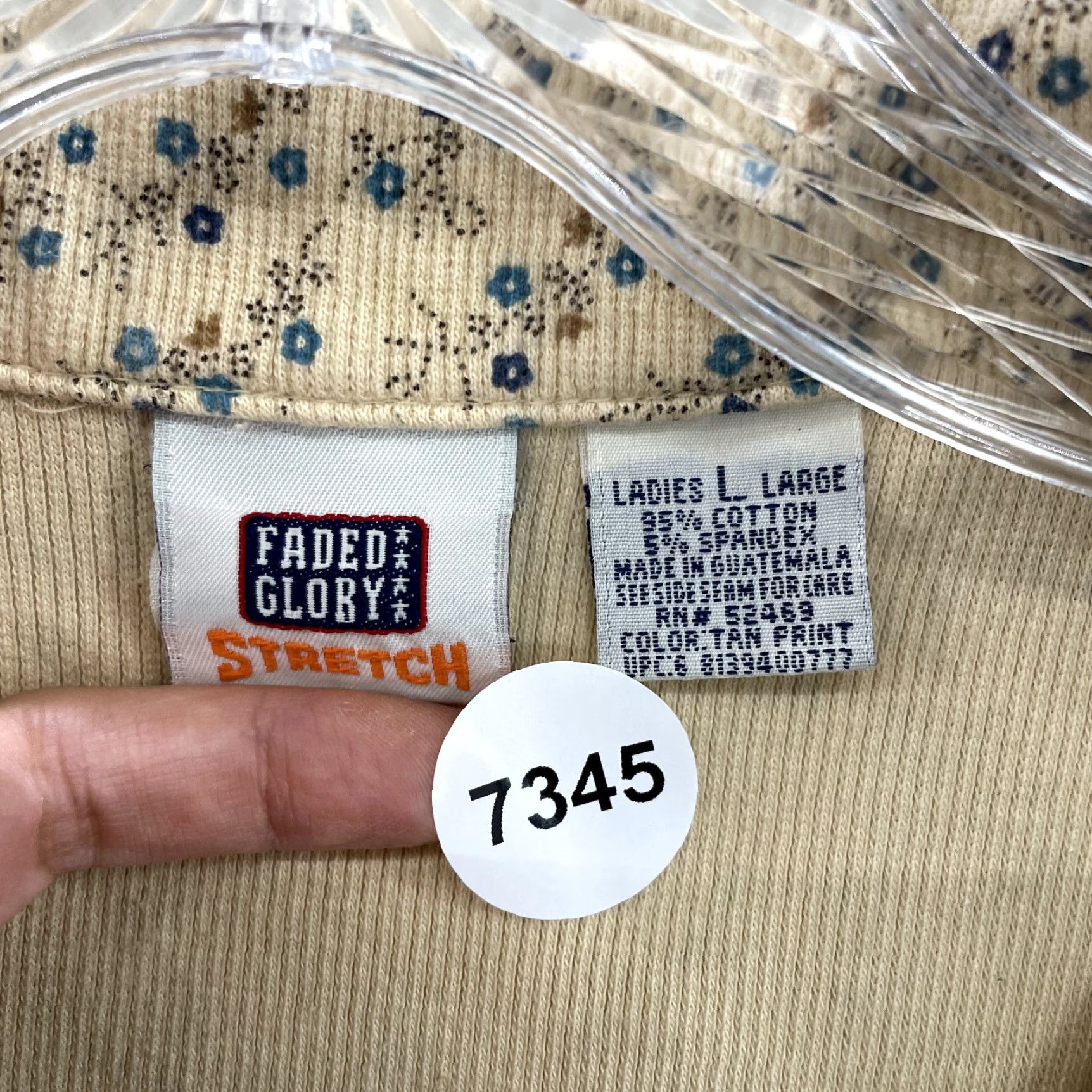 Faded Glory VINTAGE Y2K Polo Top Shirt Yellow Ditsy Floral Thermal Waffle Knit L XL Womens Size L / US 10 / IT 46 - 6 Thumbnail