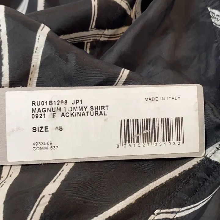 Rick Owens Rick Owens Black Casual Short Sleeve Shirt -2507 Size US M / EU 48-50 / 2 - 2 Thumbnail