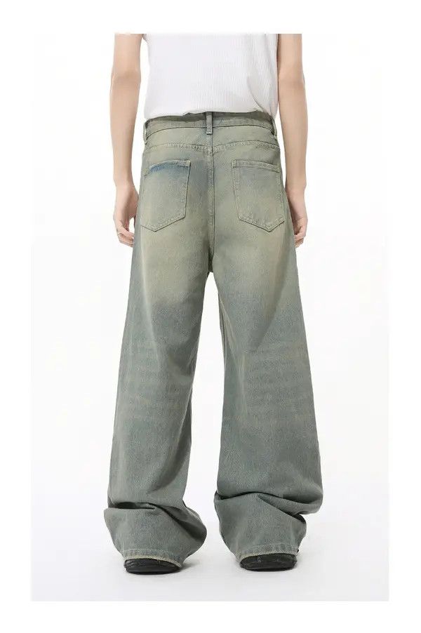 Japanese Brand Misaki x Mayu Vintage washed straight wide leg jeans loose Size US 32 / EU 48 - 6 Thumbnail